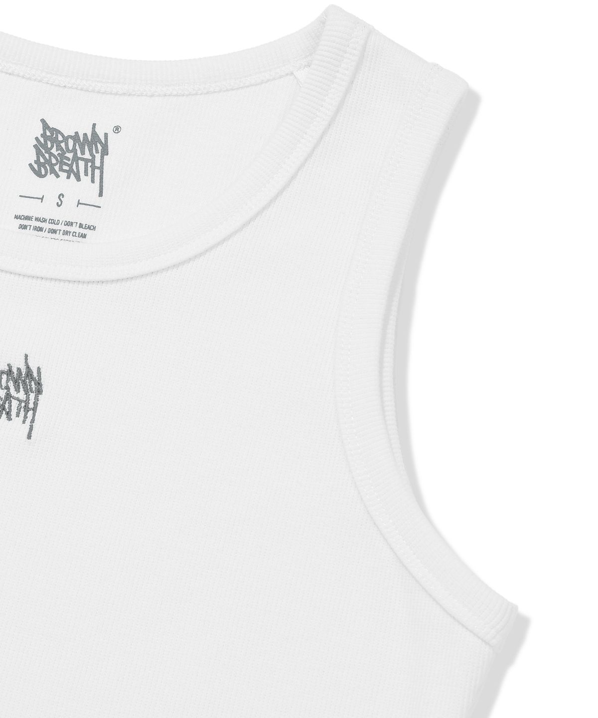 브라운브레스(BROWNBREATH) W TAG BASIC SLEEVELESS - WHITE