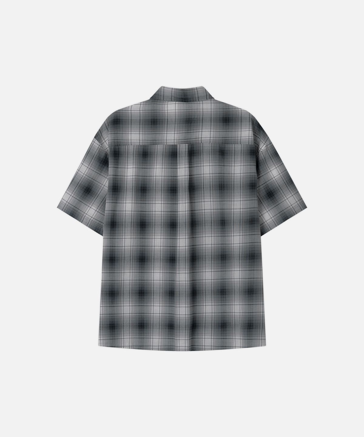 드로우핏(DRAW FIT) 루가노 체크 하프 셔츠 [GREY]