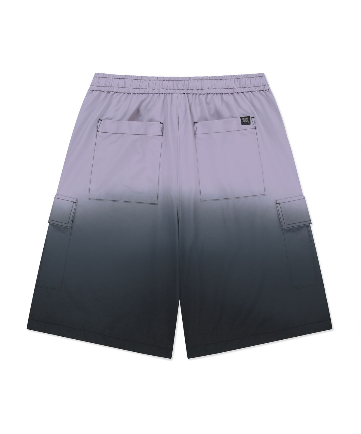브라운브레스(BROWNBREATH) STEPDYED SHORTS - BLACK