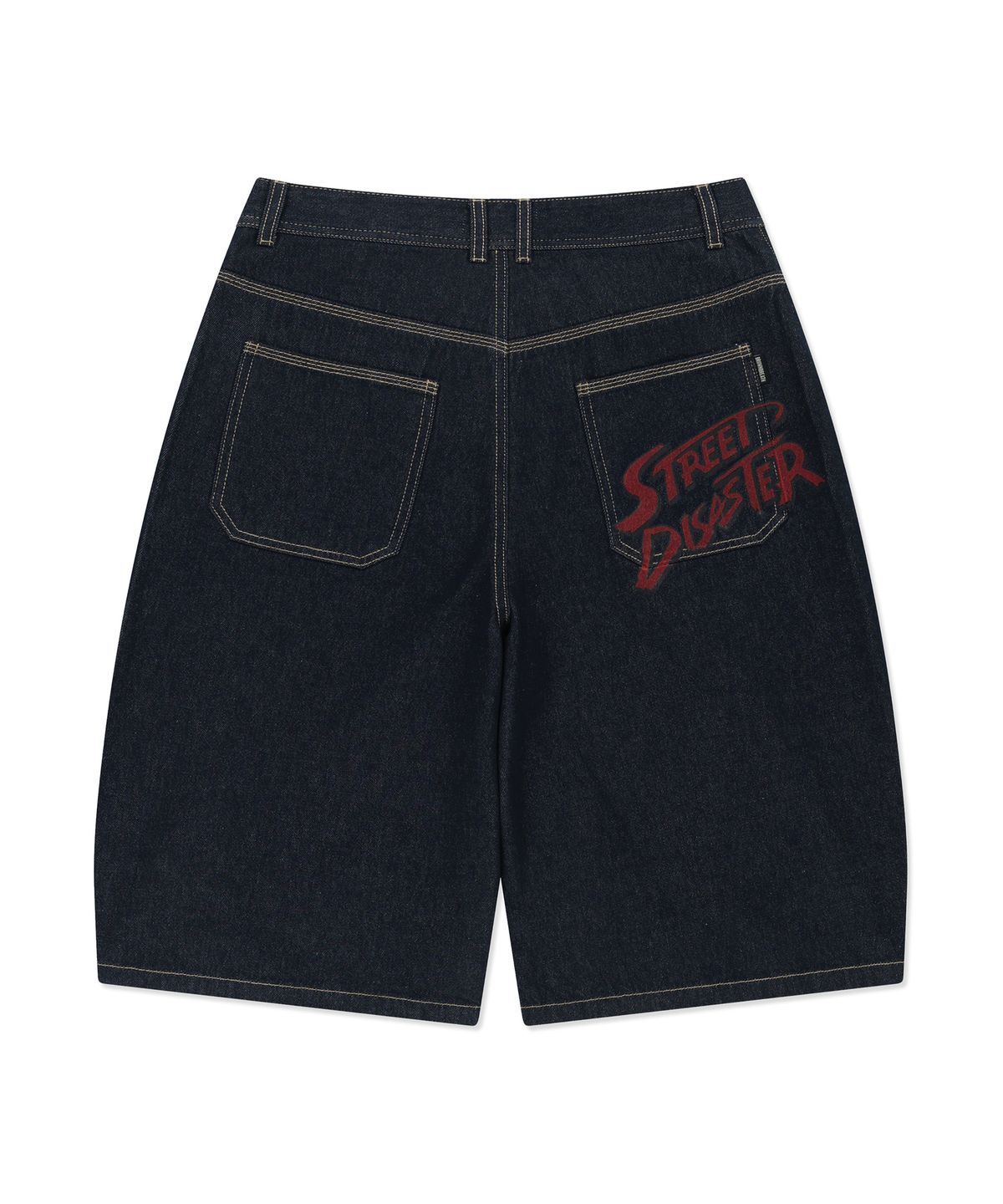 브라운브레스(BROWNBREATH) BUTTON DOWN DENIM BERMUDA PANTS - INDIGO