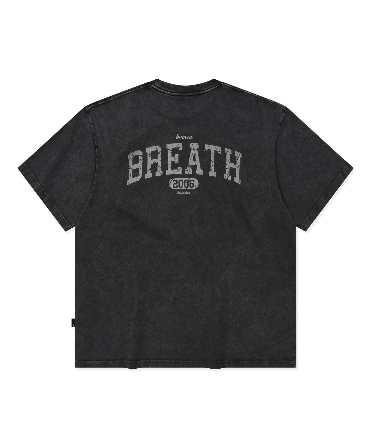 브라운브레스(BROWNBREATH) BREATH PIGMENT TEE - BLACK