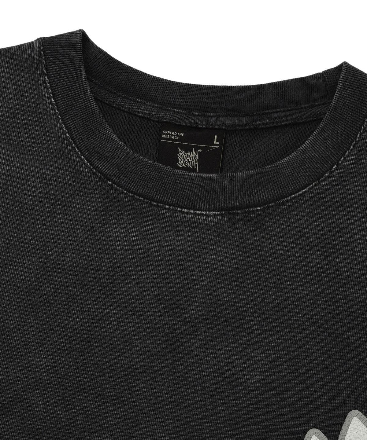 브라운브레스(BROWNBREATH) BREATH PIGMENT TEE - BLACK