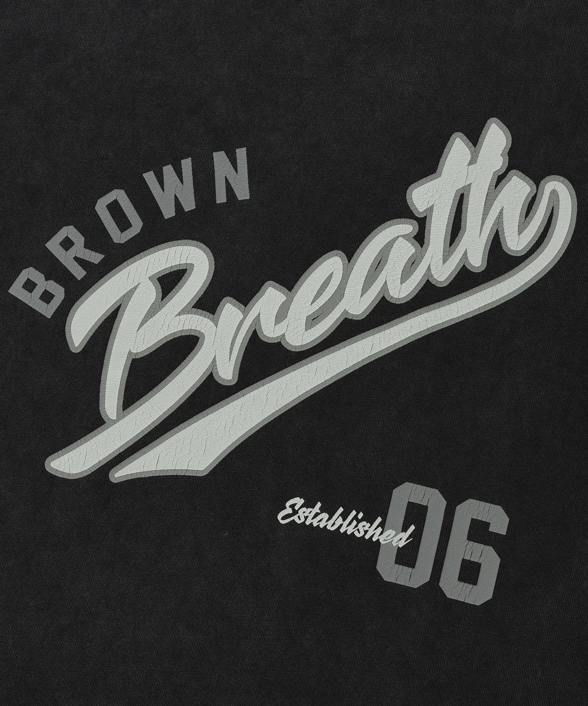 브라운브레스(BROWNBREATH) BREATH PIGMENT TEE - BLACK