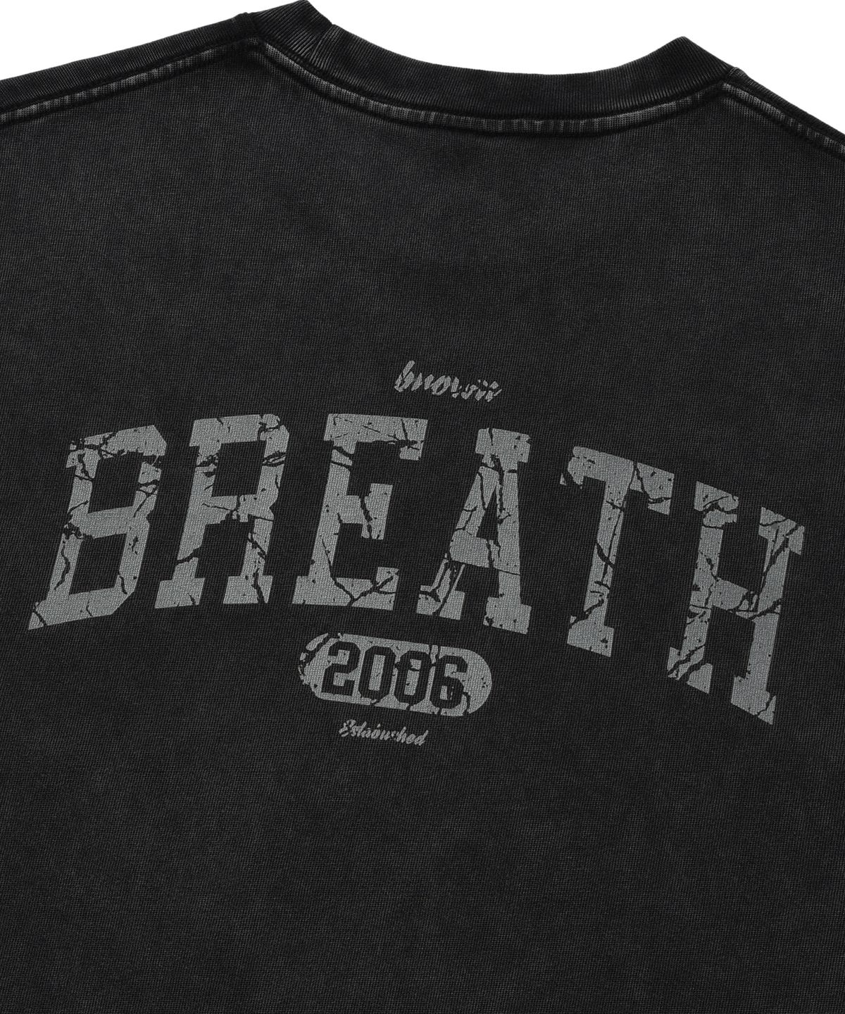 브라운브레스(BROWNBREATH) BREATH PIGMENT TEE - BLACK