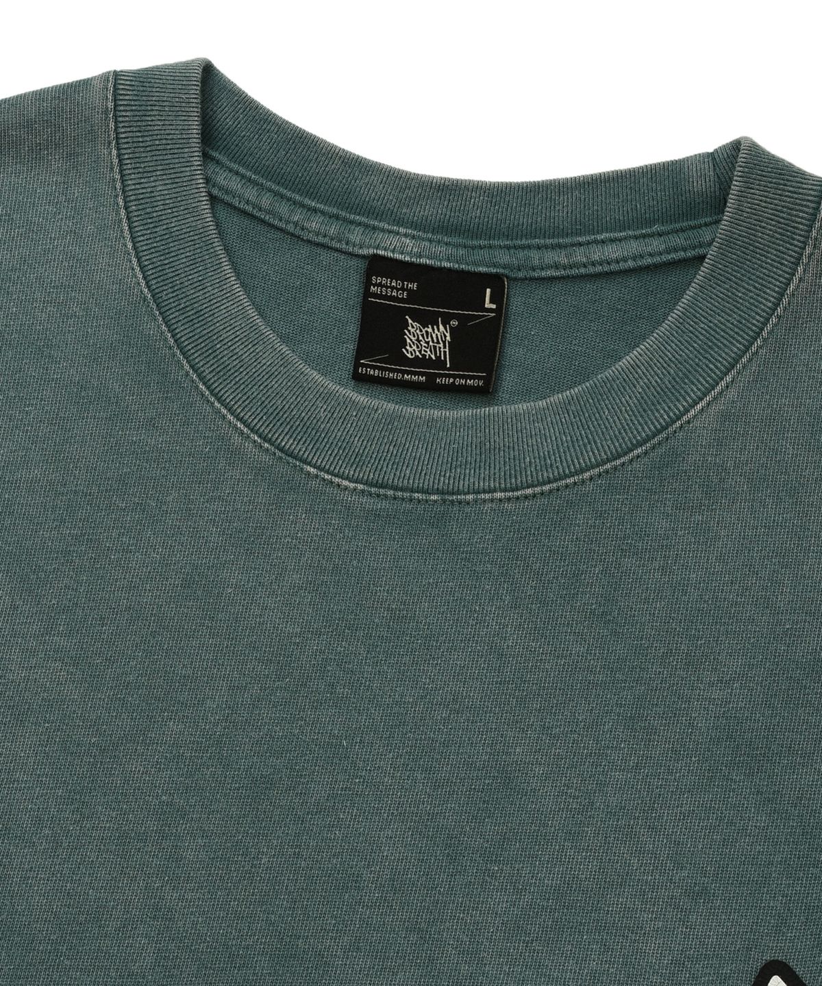 브라운브레스(BROWNBREATH) BREATH PIGMENT TEE - GREEN