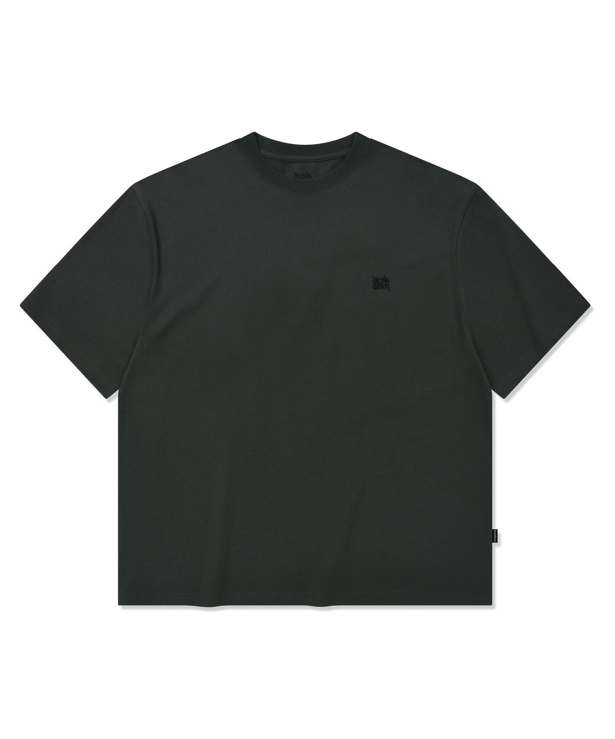 브라운브레스(BROWNBREATH) DELIVERY TAG TEE - CHARCOAL