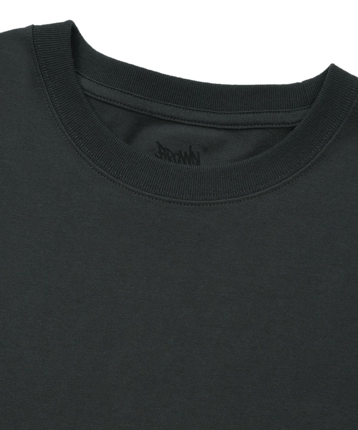 브라운브레스(BROWNBREATH) DELIVERY TAG TEE - CHARCOAL
