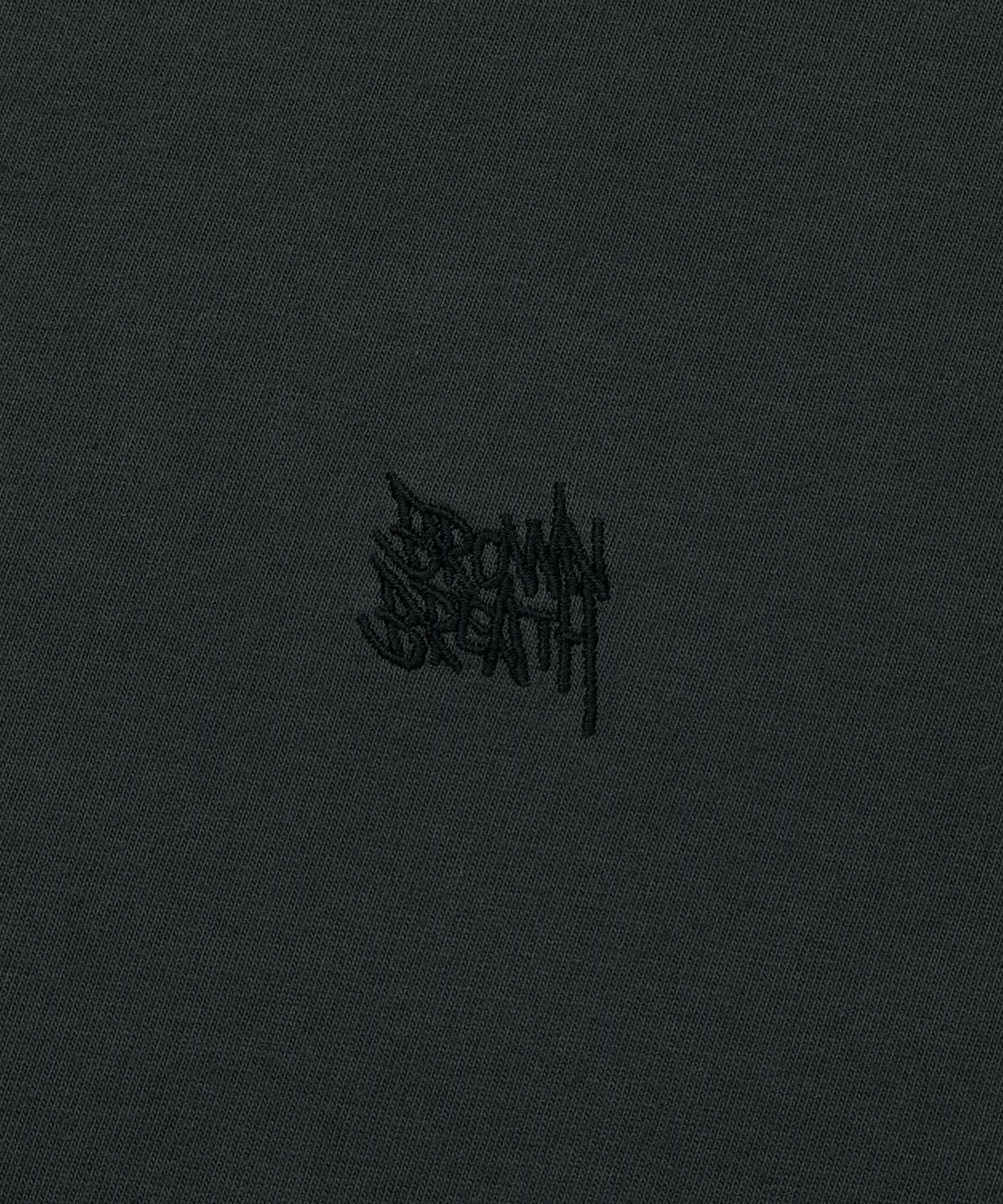 브라운브레스(BROWNBREATH) DELIVERY TAG TEE - CHARCOAL