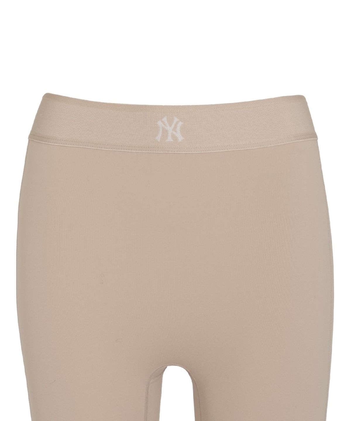 엠엘비(MLB) 여성 베이직 밴드 로고포인트 바이크쇼츠 NY (Mg.Sand)