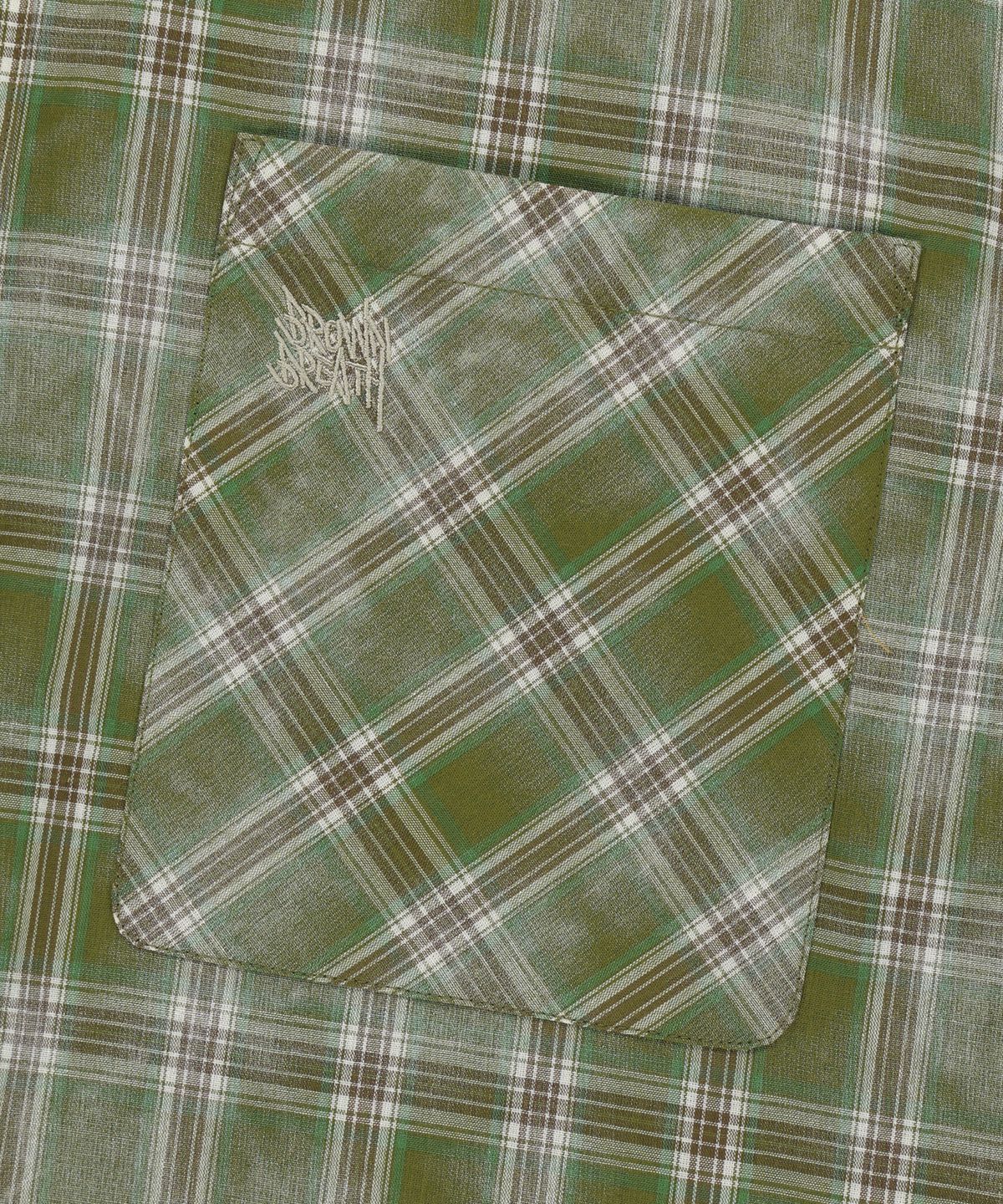 브라운브레스(BROWNBREATH) CHECK TAG SHIRTS - GREEN