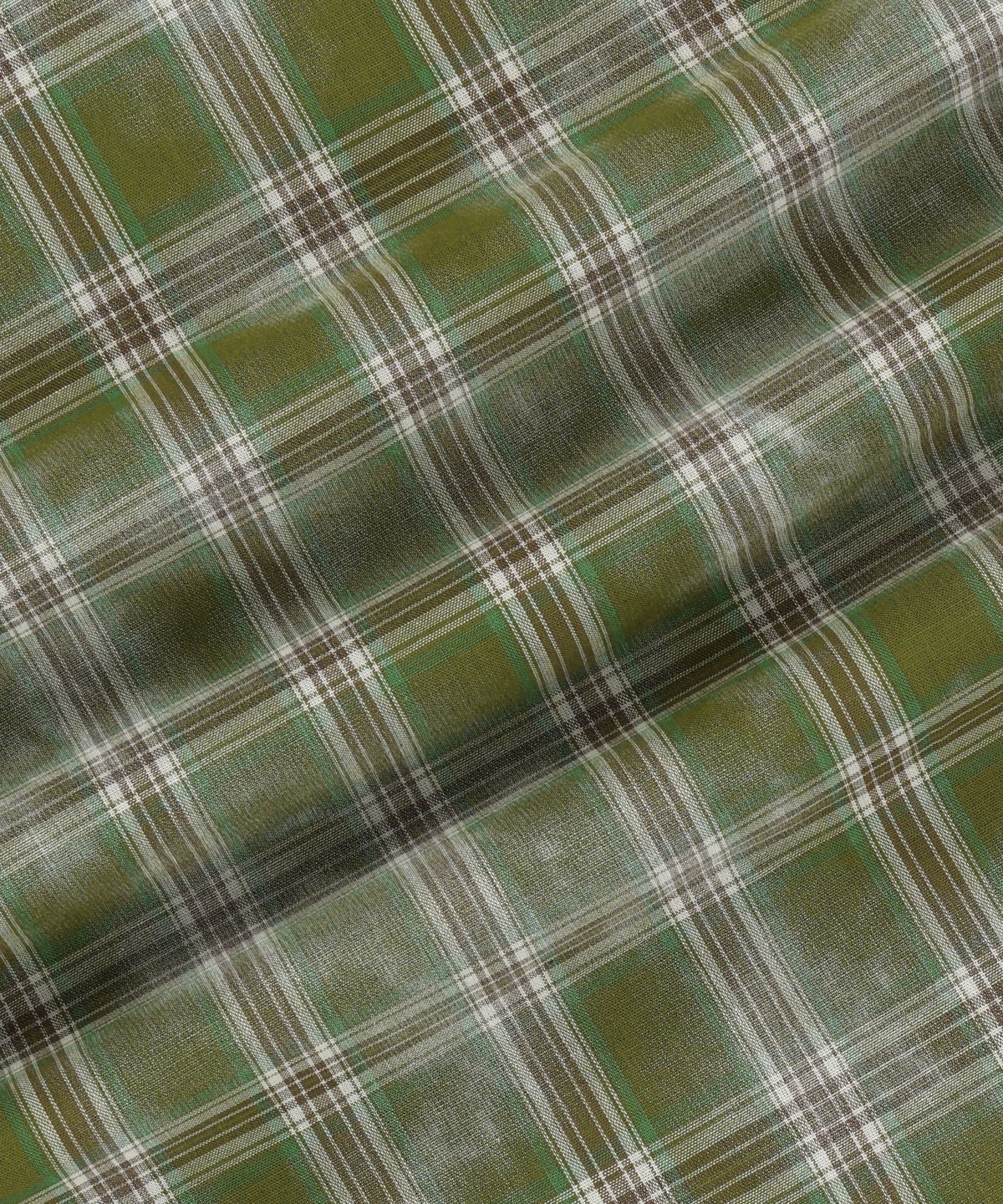 브라운브레스(BROWNBREATH) CHECK TAG SHIRTS - GREEN