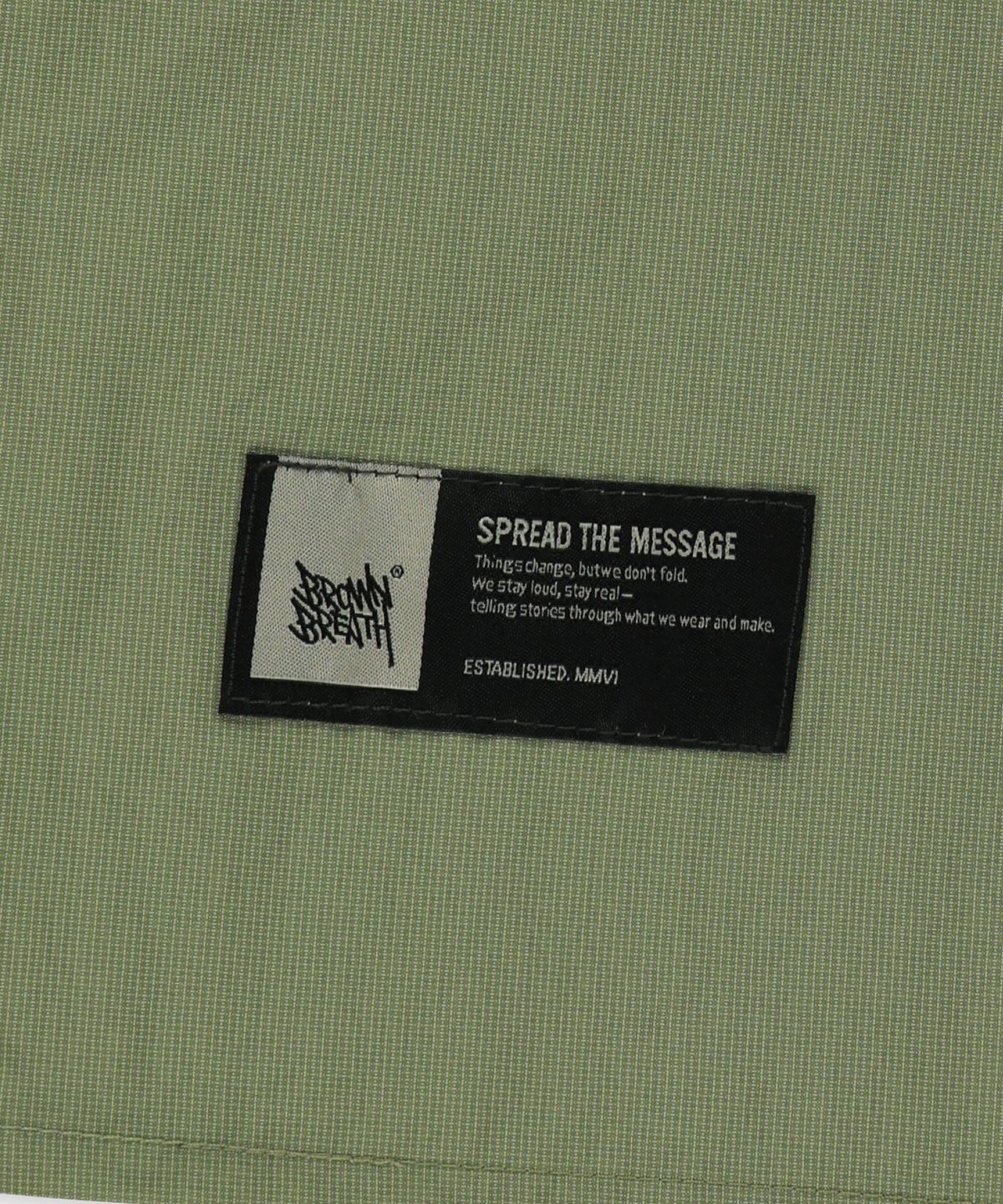 브라운브레스(BROWNBREATH) TAG RIPSTOP WORK SHIRTS - KHAKI