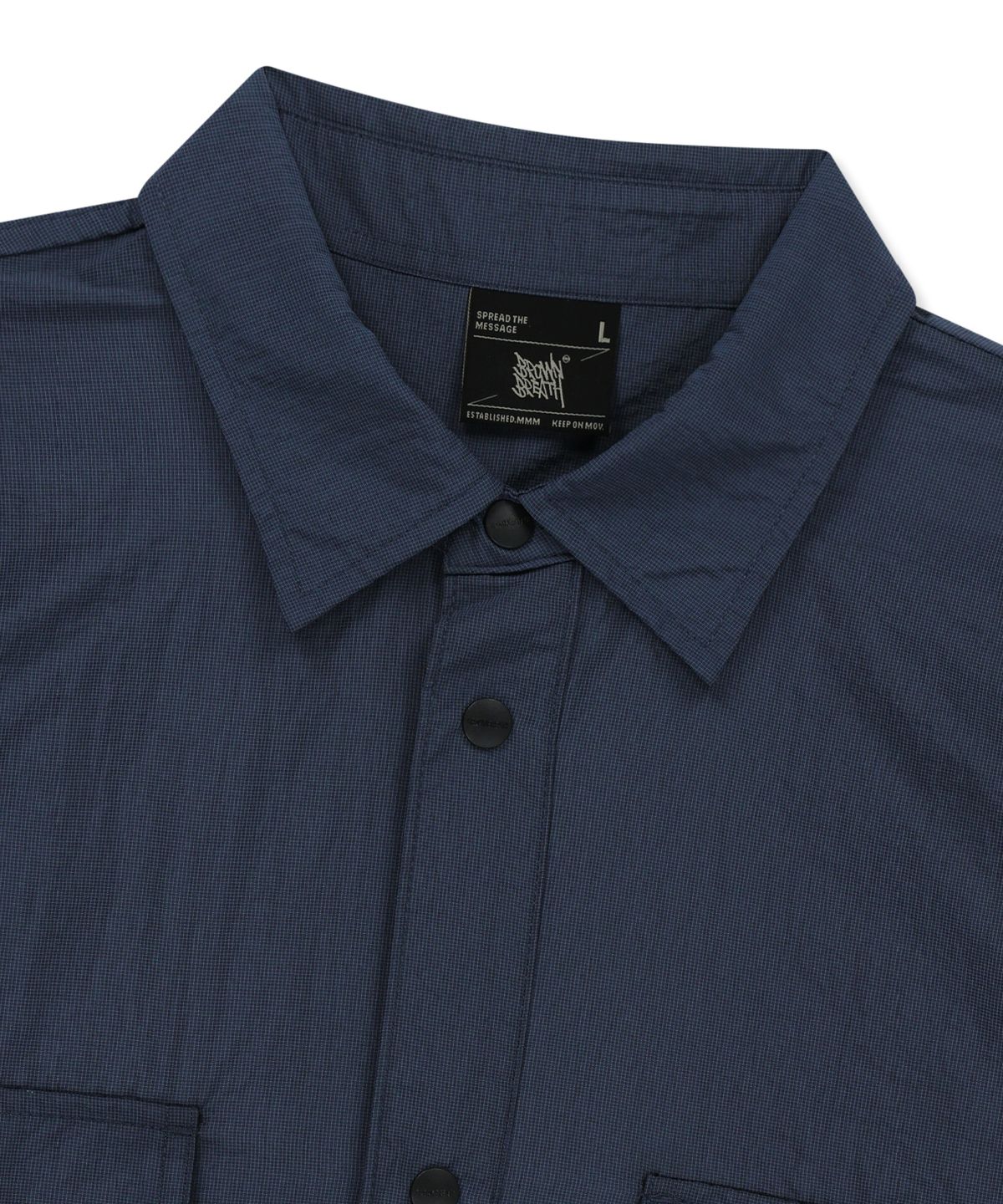 브라운브레스(BROWNBREATH) TAG RIPSTOP WORK SHIRTS - BLUE