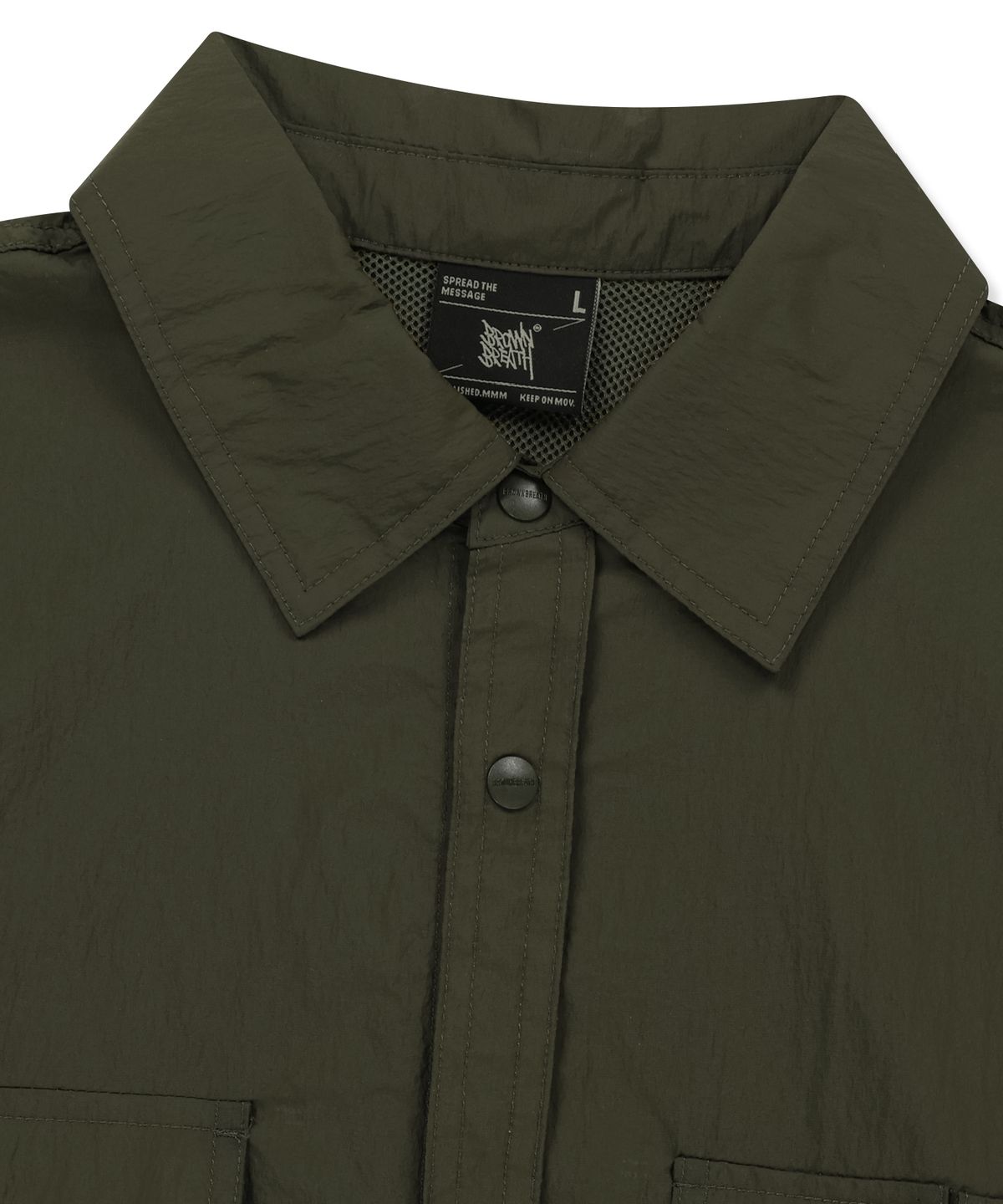 브라운브레스(BROWNBREATH) MULTI POCKET UTILITY SHIRTS - KHAKI