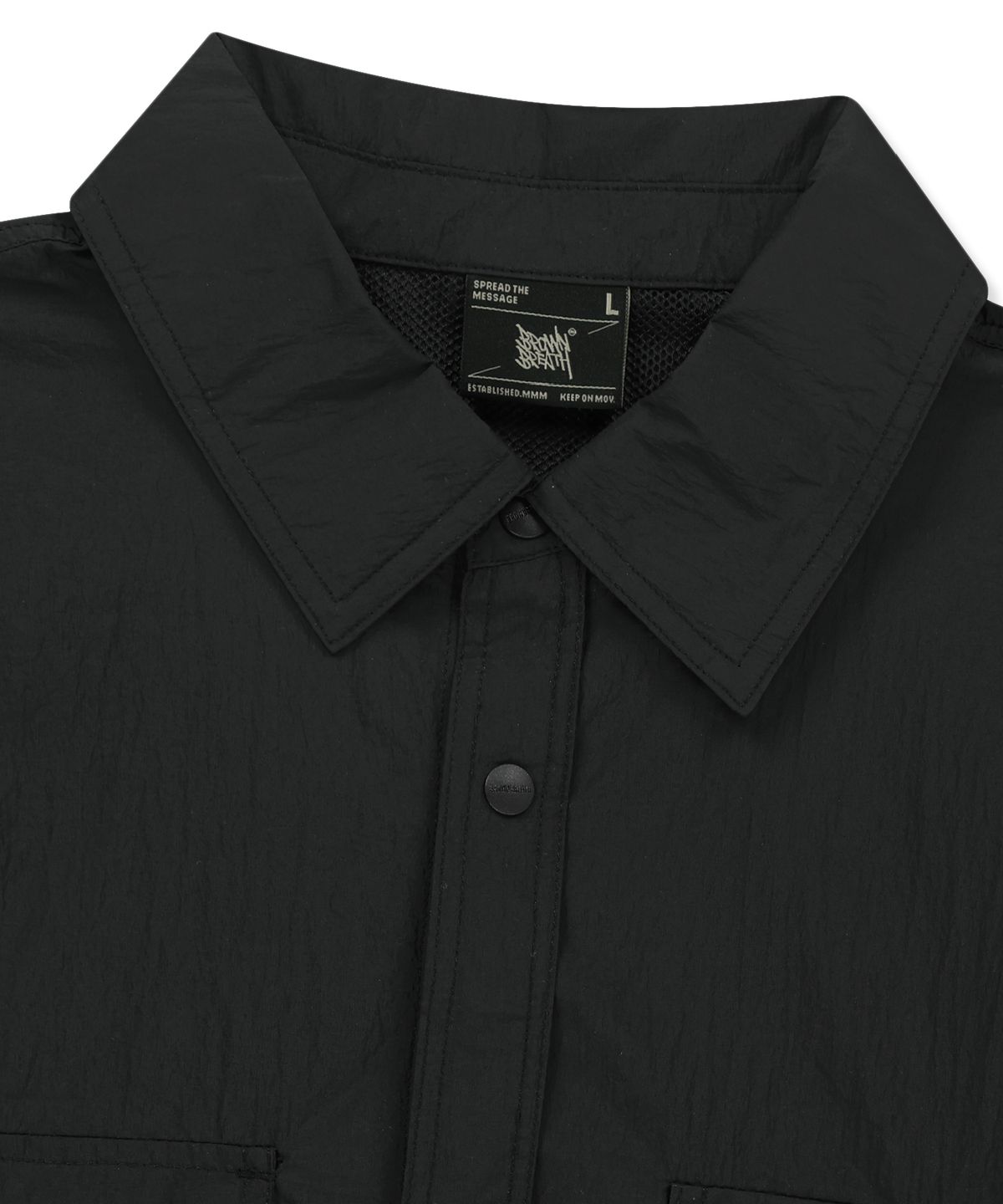 브라운브레스(BROWNBREATH) MULTI POCKET UTILITY SHIRTS - BLACK