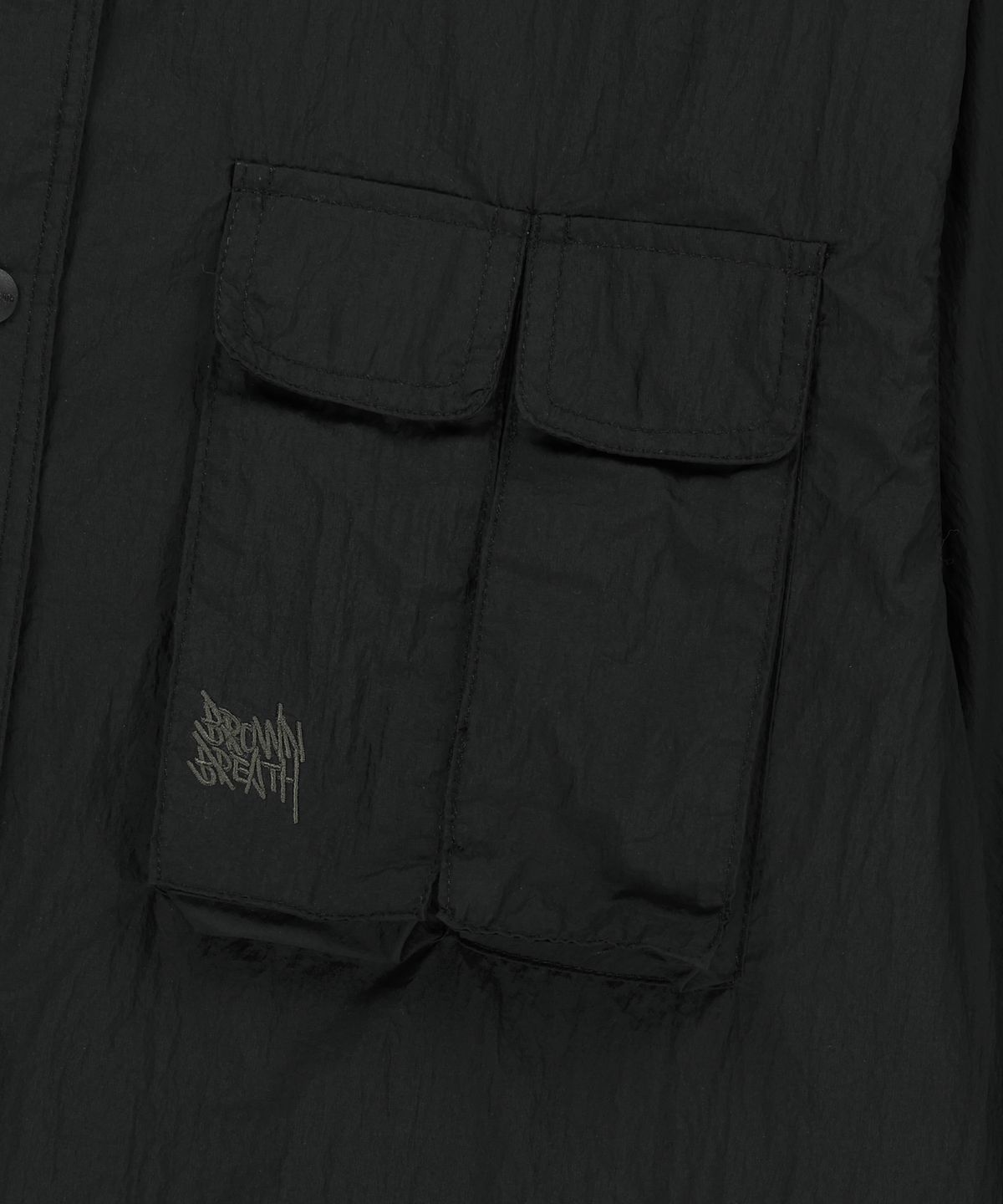 브라운브레스(BROWNBREATH) MULTI POCKET UTILITY SHIRTS - BLACK