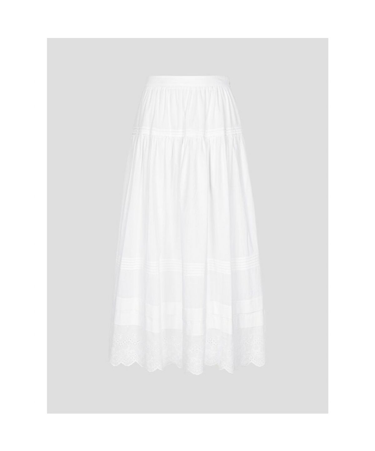 빈폴 레이디스(BEANPOLE LADIES) 화이트 맥시 스커트  화이트 (BF6327C261)
