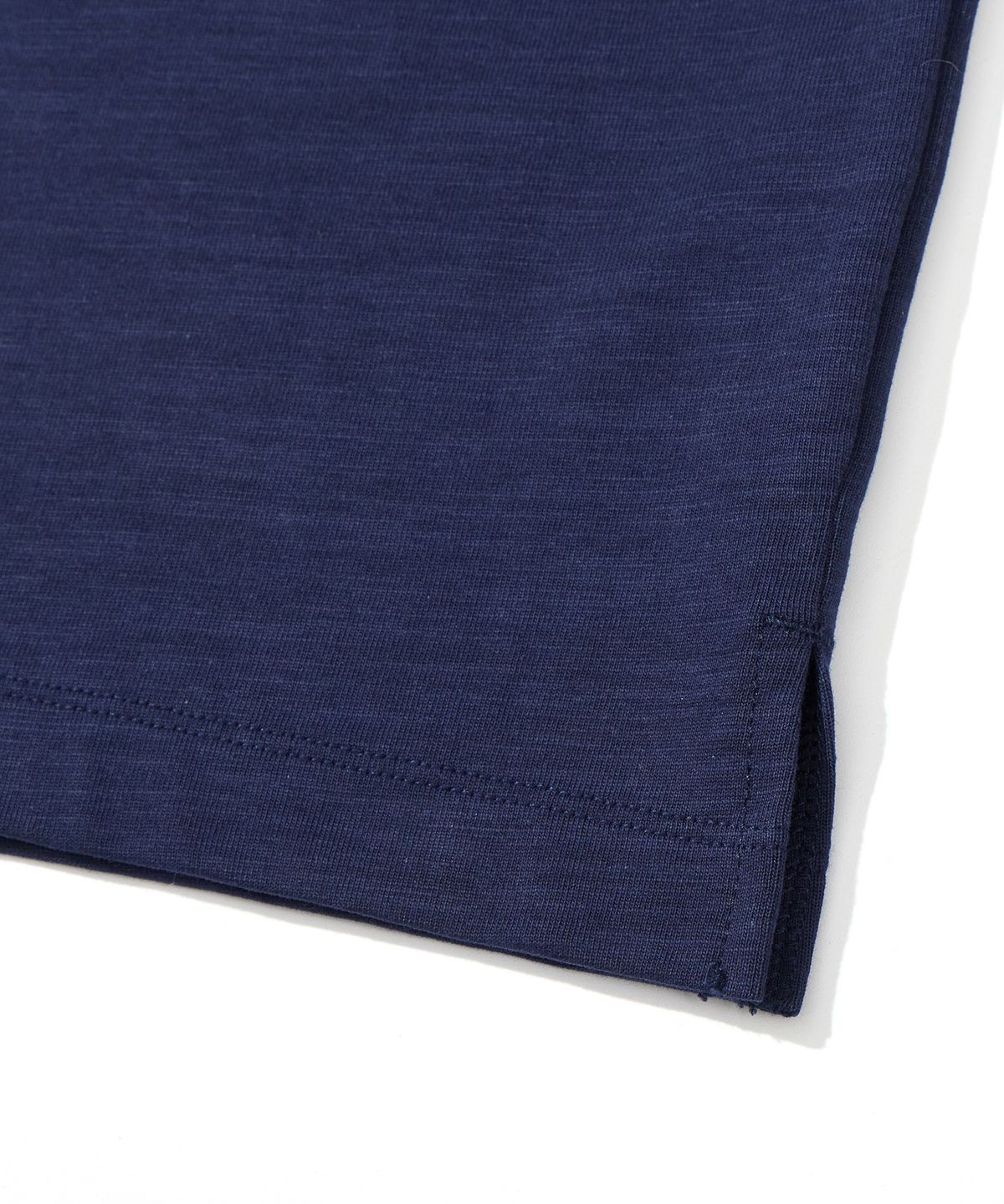 칼라파타르(KALAPATTHAR) HENLEY NECK SHORT-SLEEVED T-SHIRT - NAVY