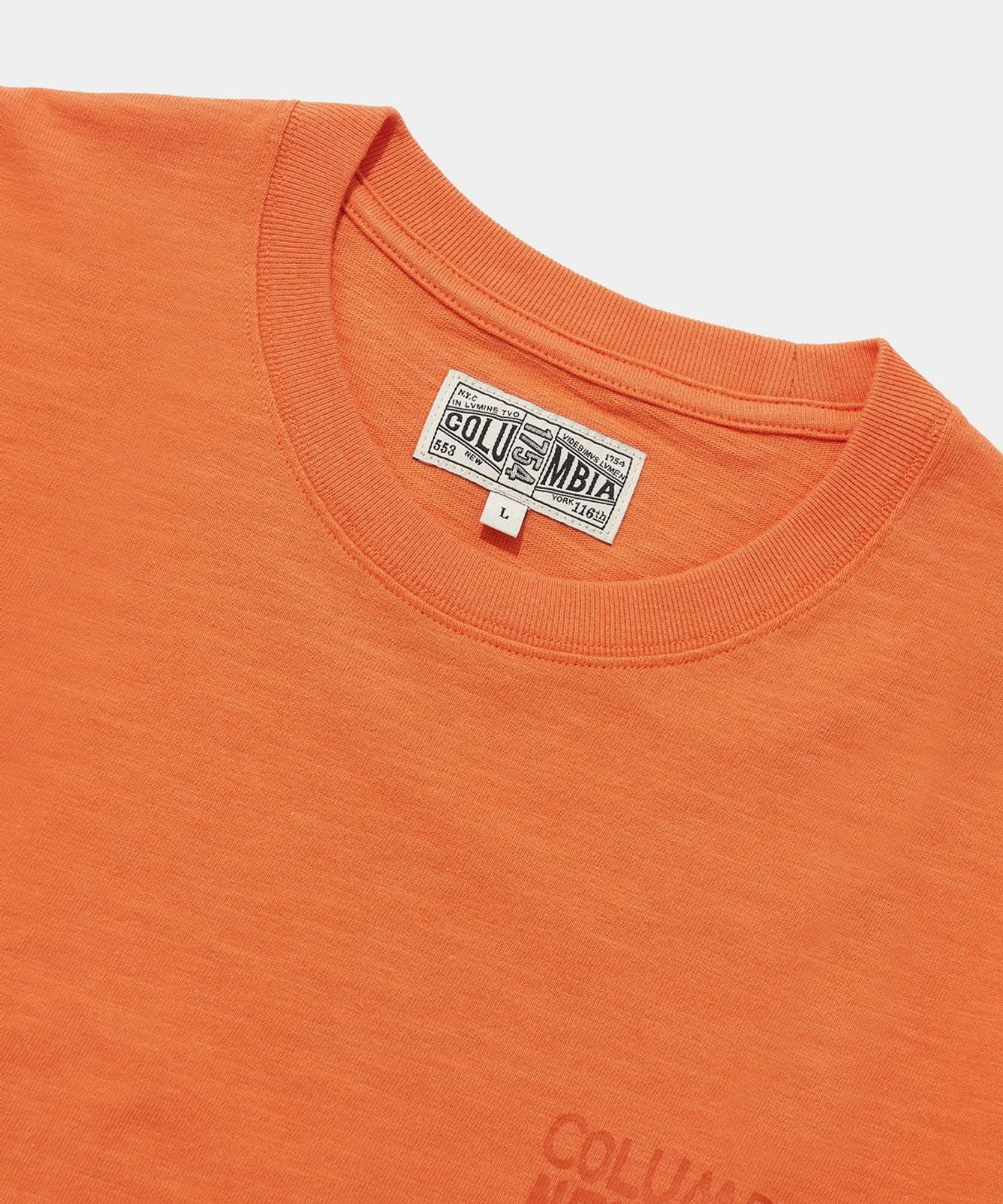 컬럼비아 유니버시티(COLUMBIA UNIVERSITY) SURF NY SLUB S/S T-SHIRTS_ORANGE
