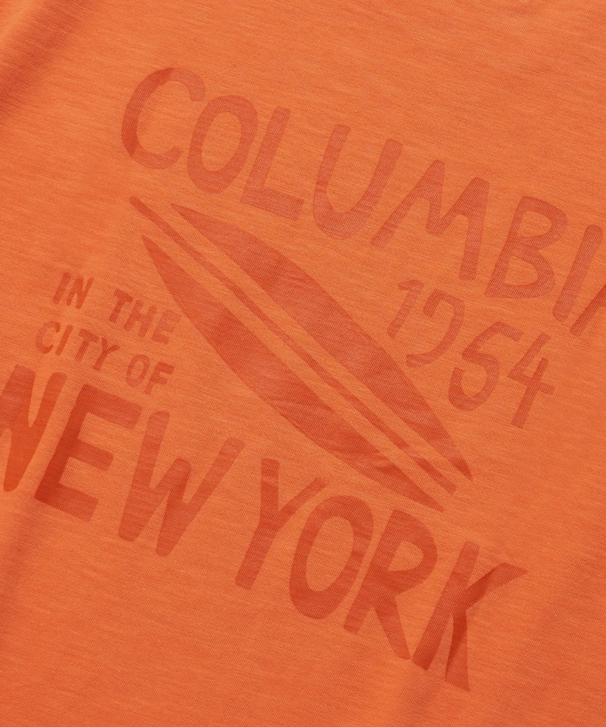 컬럼비아 유니버시티(COLUMBIA UNIVERSITY) SURF NY SLUB S/S T-SHIRTS_ORANGE