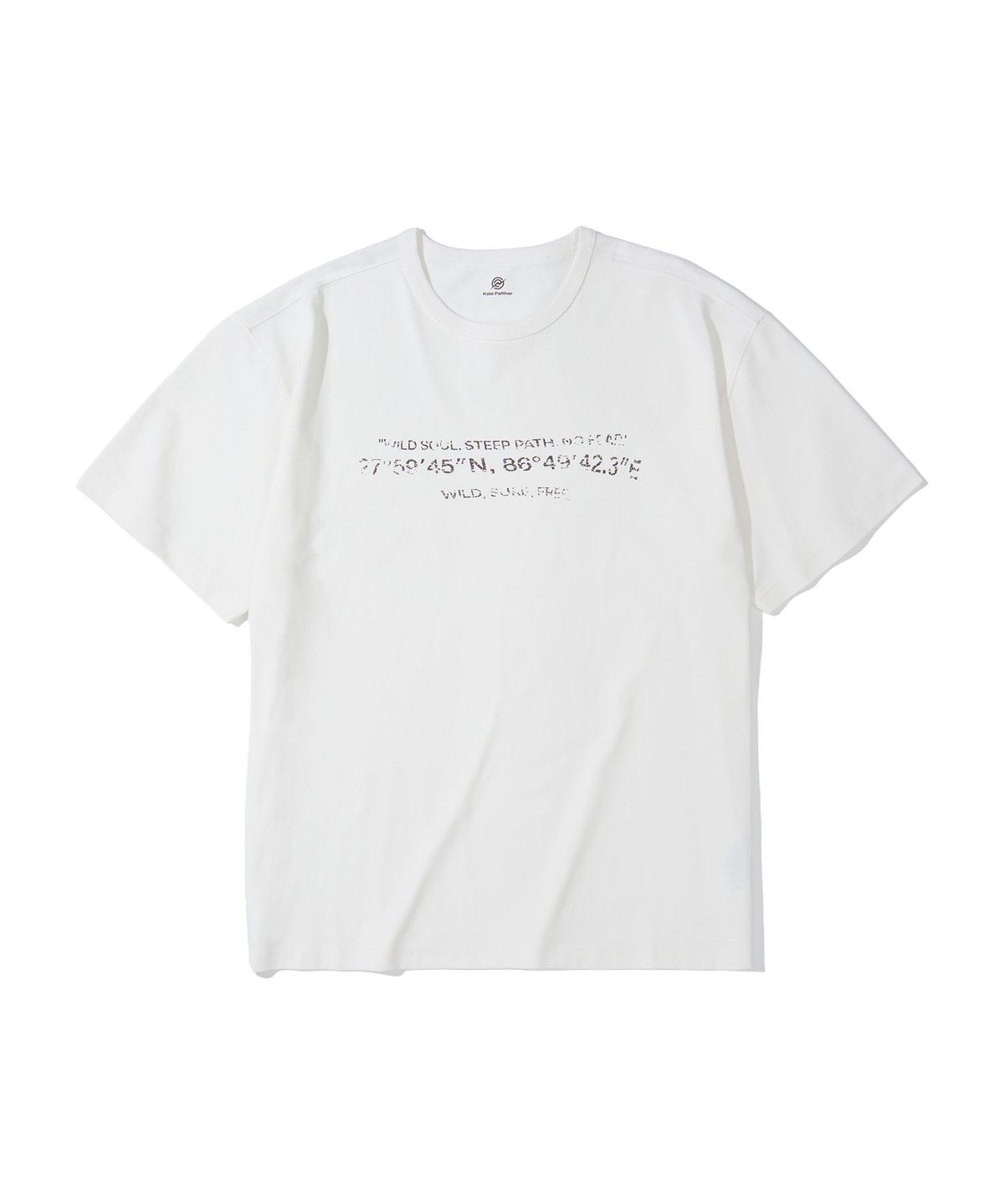 칼라파타르(KALAPATTHAR) KP SIGNATURE GRAPHICS SHORT-SLEEVED T-SHIRT - WHITE