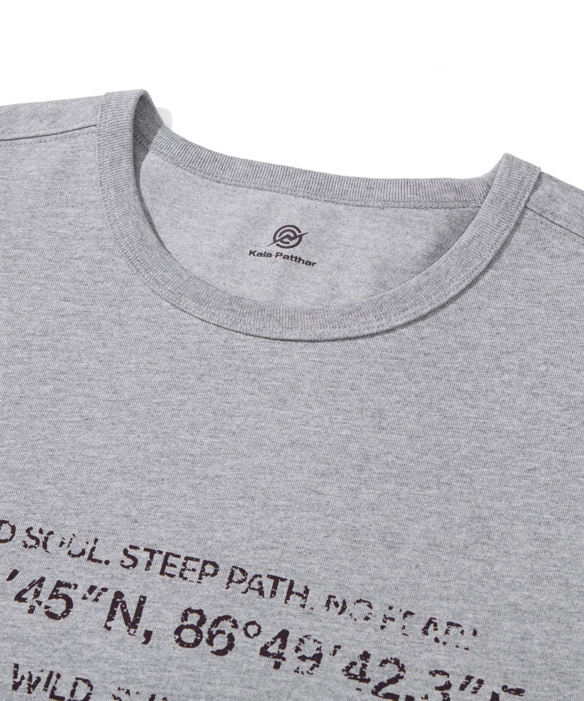 칼라파타르(KALAPATTHAR) KP SIGNATURE GRAPHICS SHORT-SLEEVED T-SHIRT - MELANGE GREY