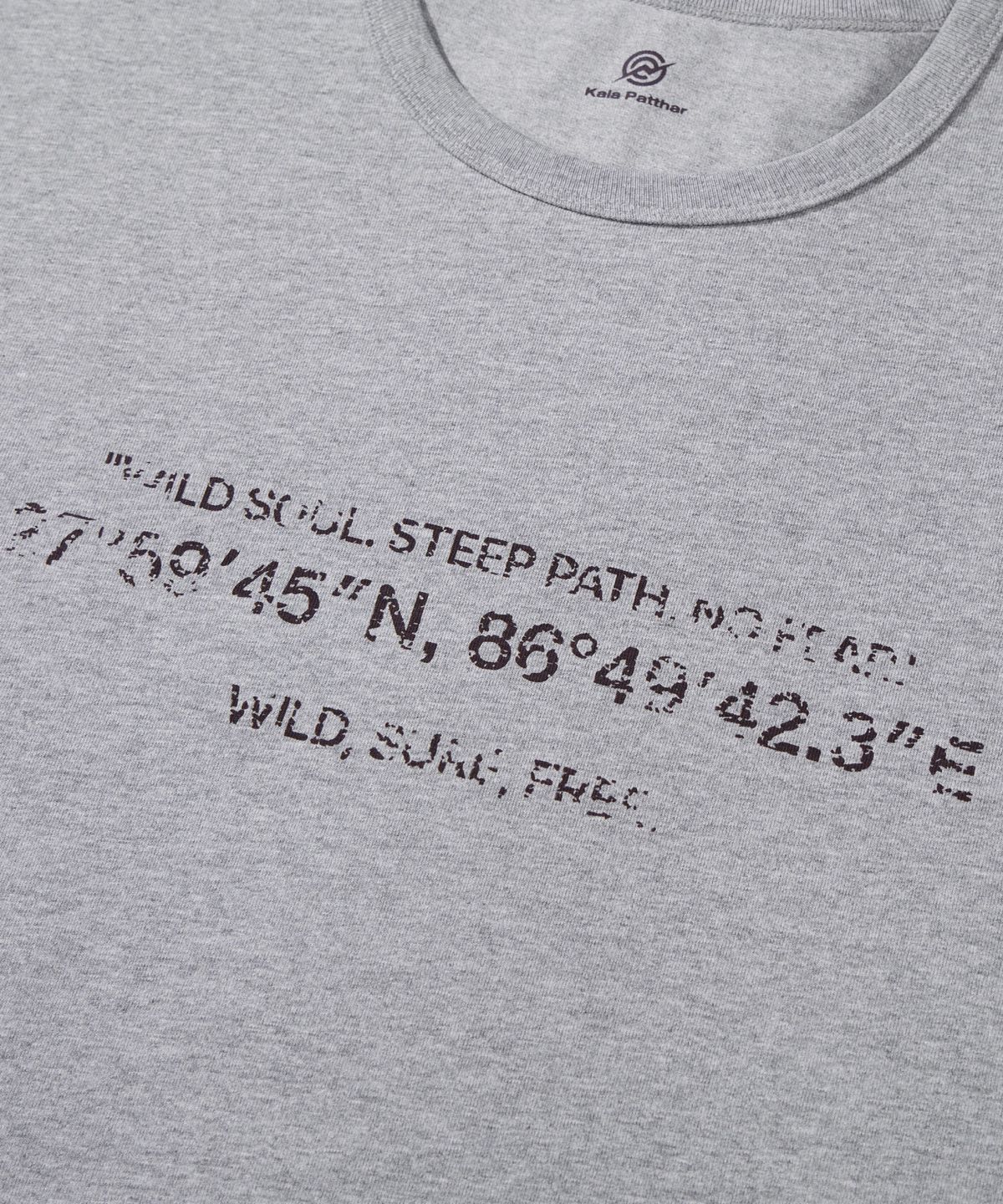 칼라파타르(KALAPATTHAR) KP SIGNATURE GRAPHICS SHORT-SLEEVED T-SHIRT - MELANGE GREY