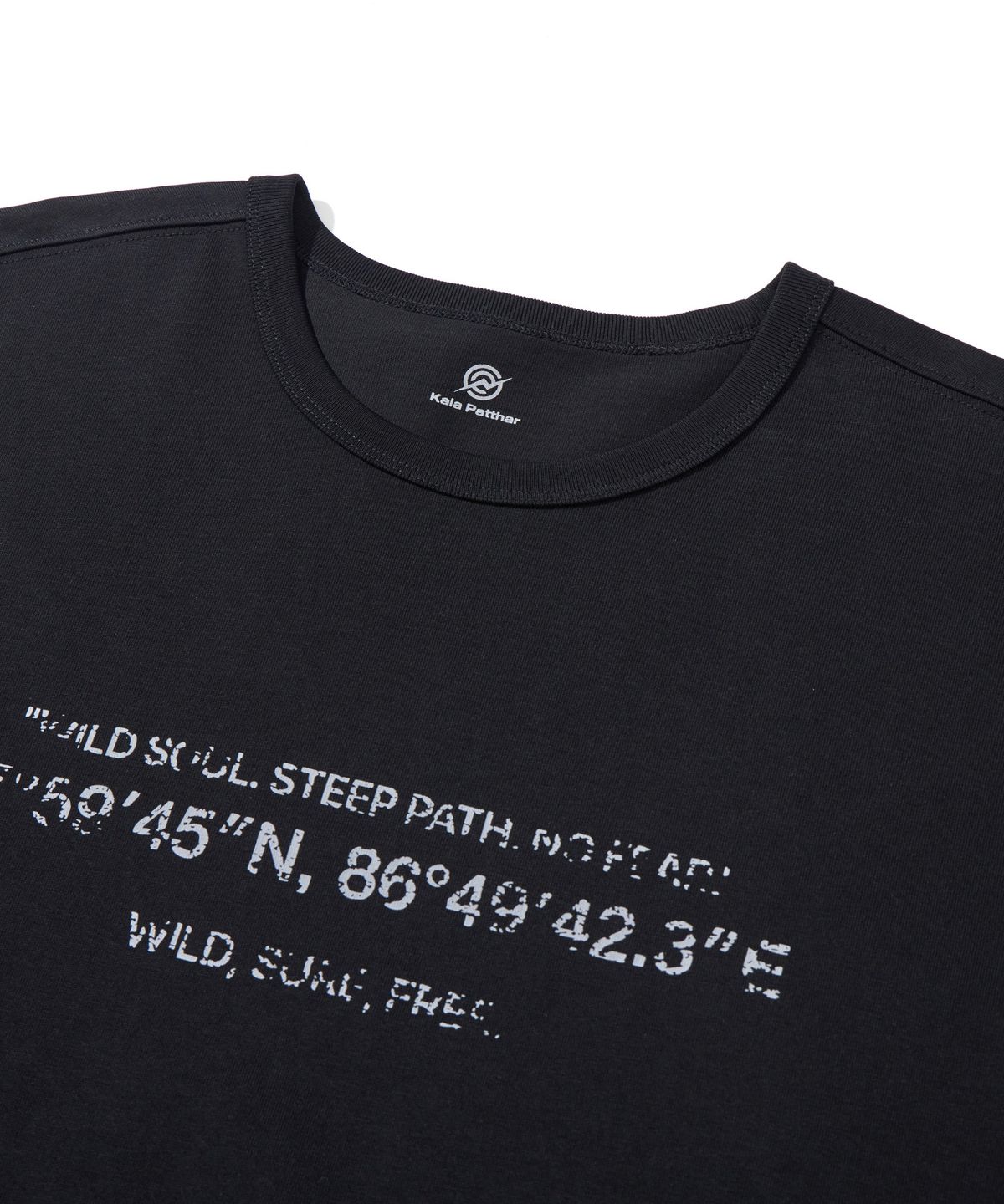 칼라파타르(KALAPATTHAR) KP SIGNATURE GRAPHICS SHORT-SLEEVED T-SHIRT - BLACK