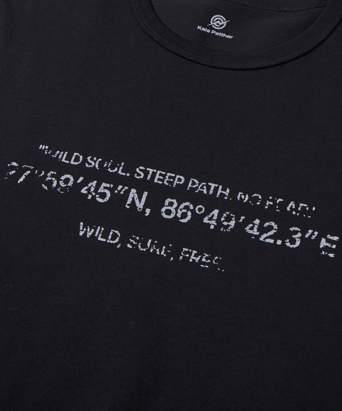 칼라파타르(KALAPATTHAR) KP SIGNATURE GRAPHICS SHORT-SLEEVED T-SHIRT - BLACK