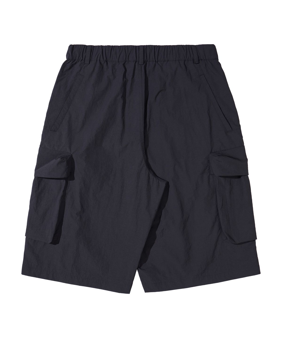 칼라파타르(KALAPATTHAR) NYLON BANDING CARGO POCKET BERMUDA SHORTS - CHARCOAL
