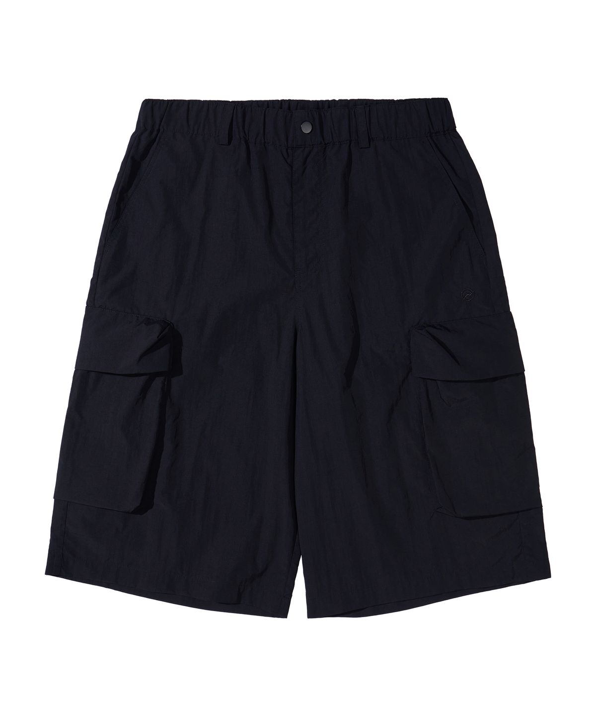 칼라파타르(KALAPATTHAR) NYLON BANDING CARGO POCKET BERMUDA SHORTS - BLACK