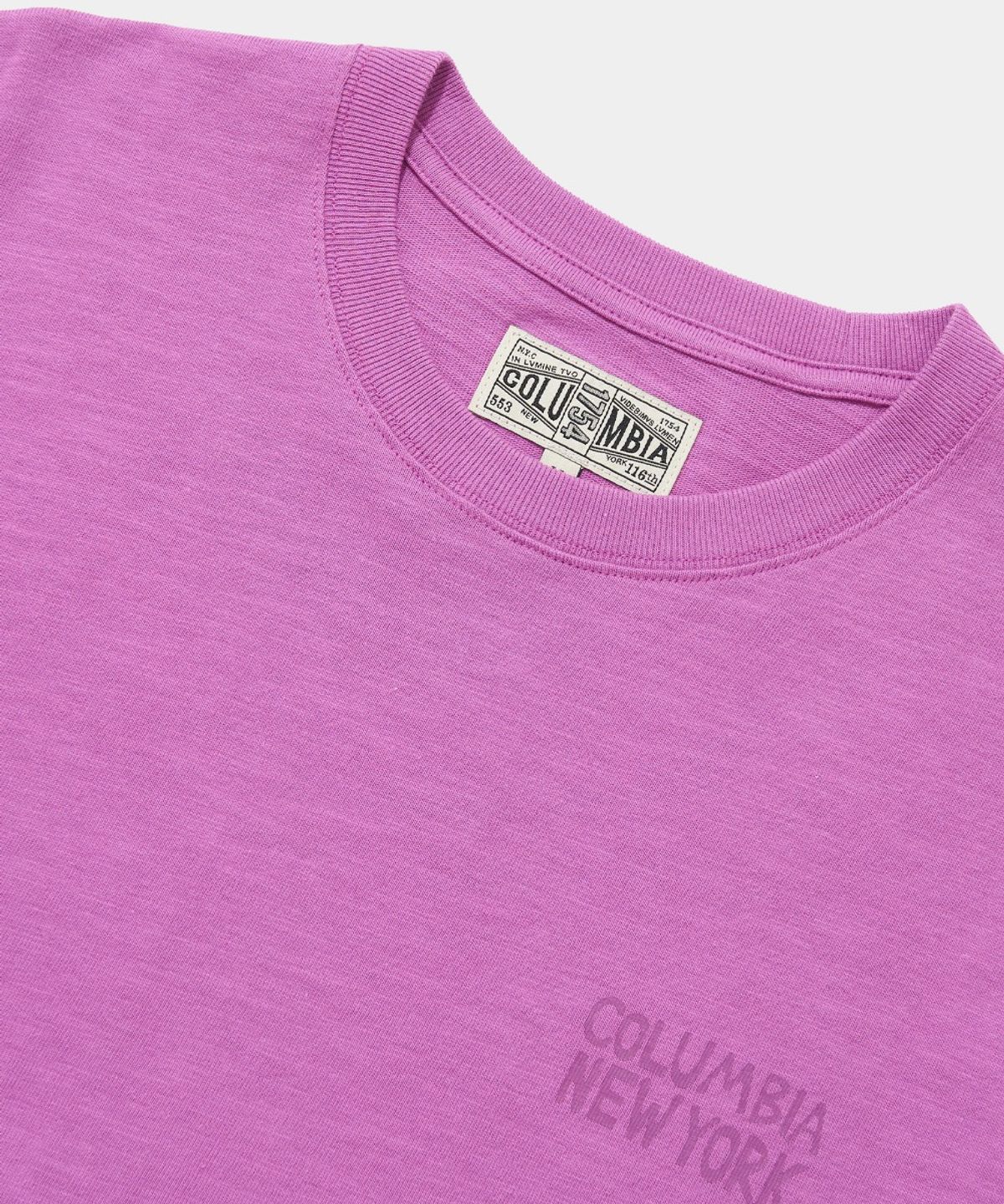 컬럼비아 유니버시티(COLUMBIA UNIVERSITY) SURF NY SLUB S/S T-SHIRTS_VINTAGE PURPLE