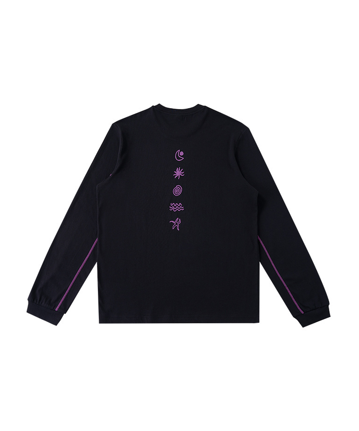 버튼서울(BUTTON SEOUL) 컬러 스티치 심볼릭 롱슬리브 (2 COLOR)
