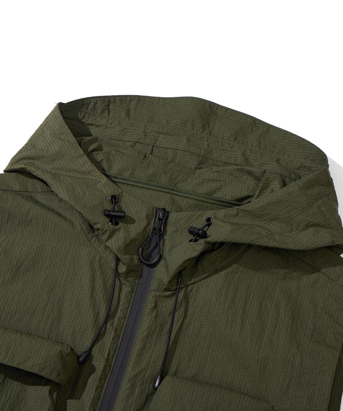 칼라파타르(KALAPATTHAR) MULTI POCKET NYLON HOODED VEST - KHAKI
