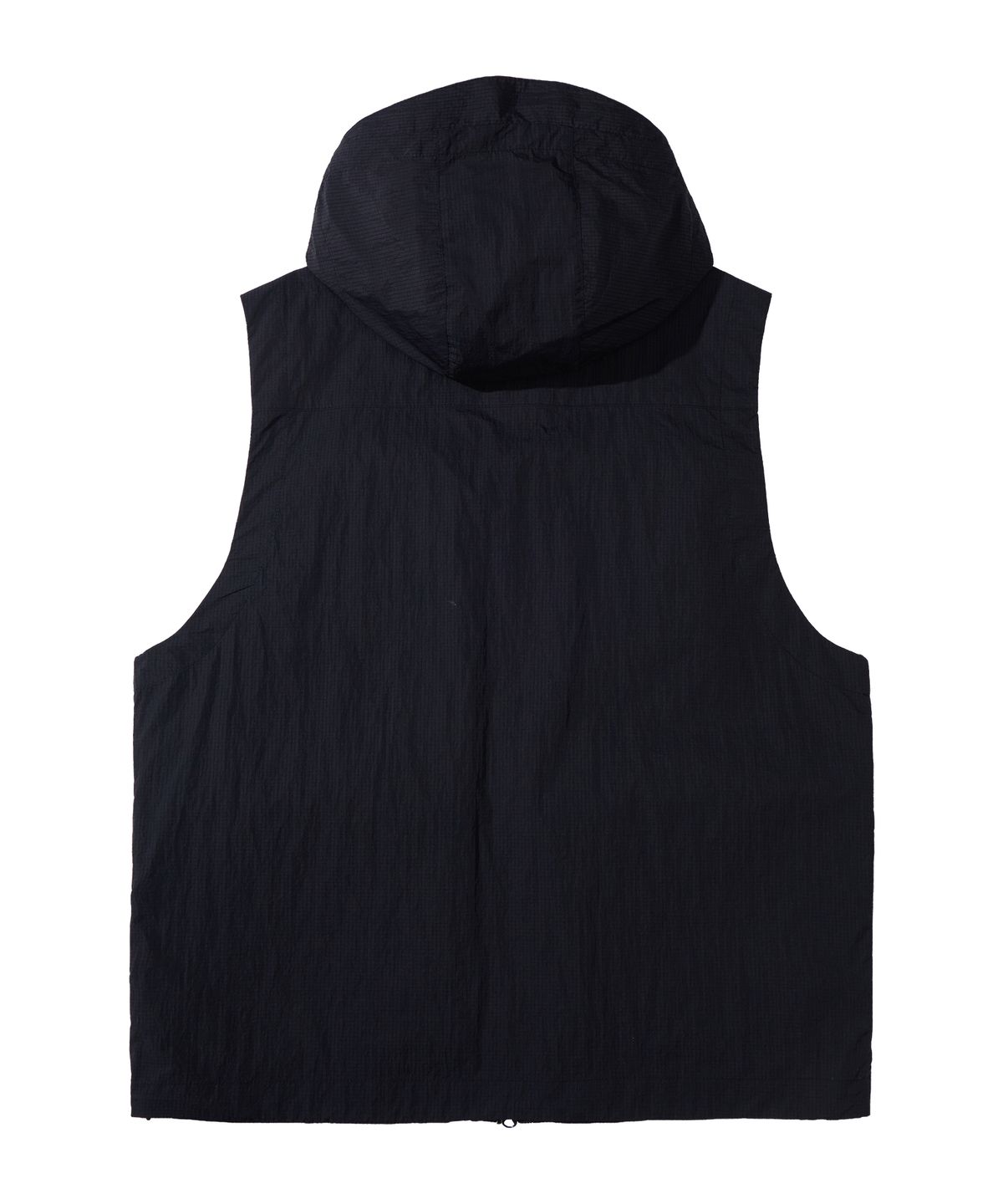 칼라파타르(KALAPATTHAR) MULTI POCKET NYLON HOODED VEST - BLACK