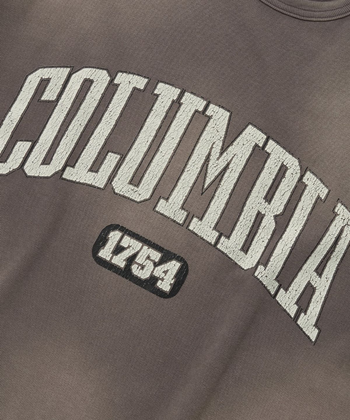컬럼비아 유니버시티(COLUMBIA UNIVERSITY) CRACK ARCH SPRAY WASHED S/S T-SHIRTS_CHARCOAL