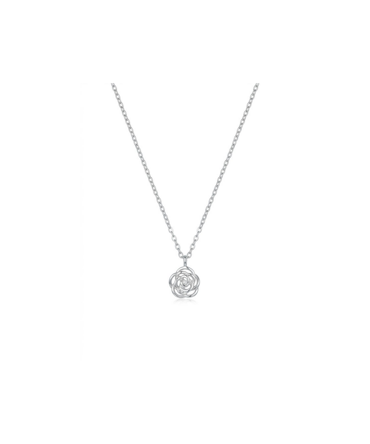 릴리코리(LILYKORI) Silver Blooming Rose Necklace