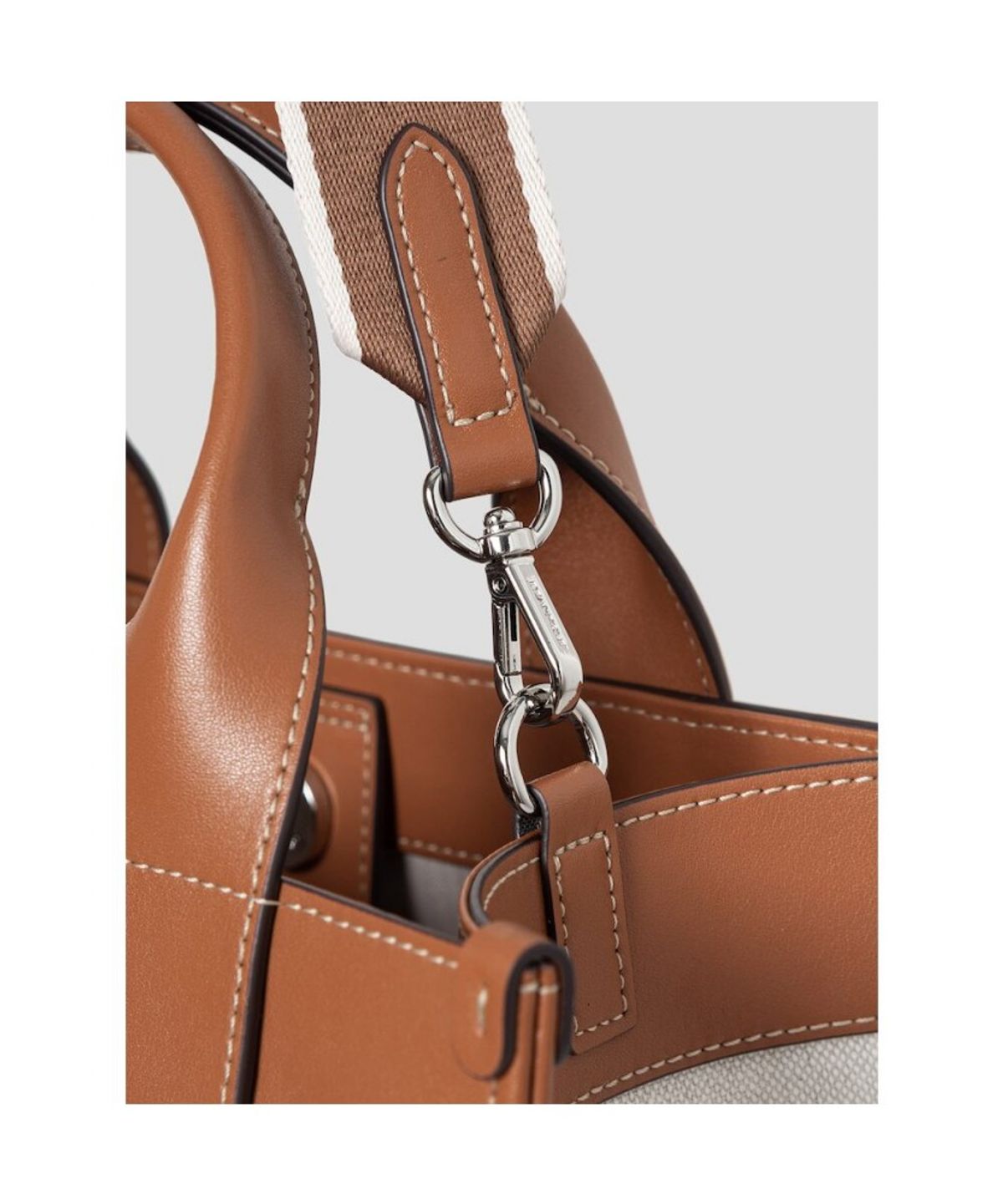 빈폴 액세서리(BEANPOLE ACCESSORY) 여성 캔버스 스퀘어 카트백 - 브릭