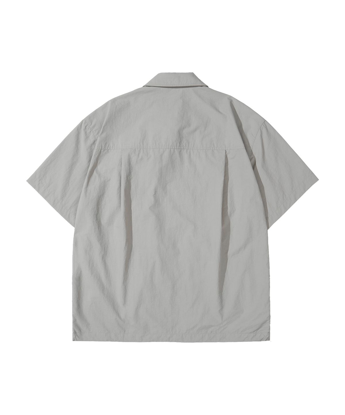 칼라파타르(KALAPATTHAR) NYLON SILKY OUT POCKET SHORT-SLEEVED SHIRT - LIGHT GREY