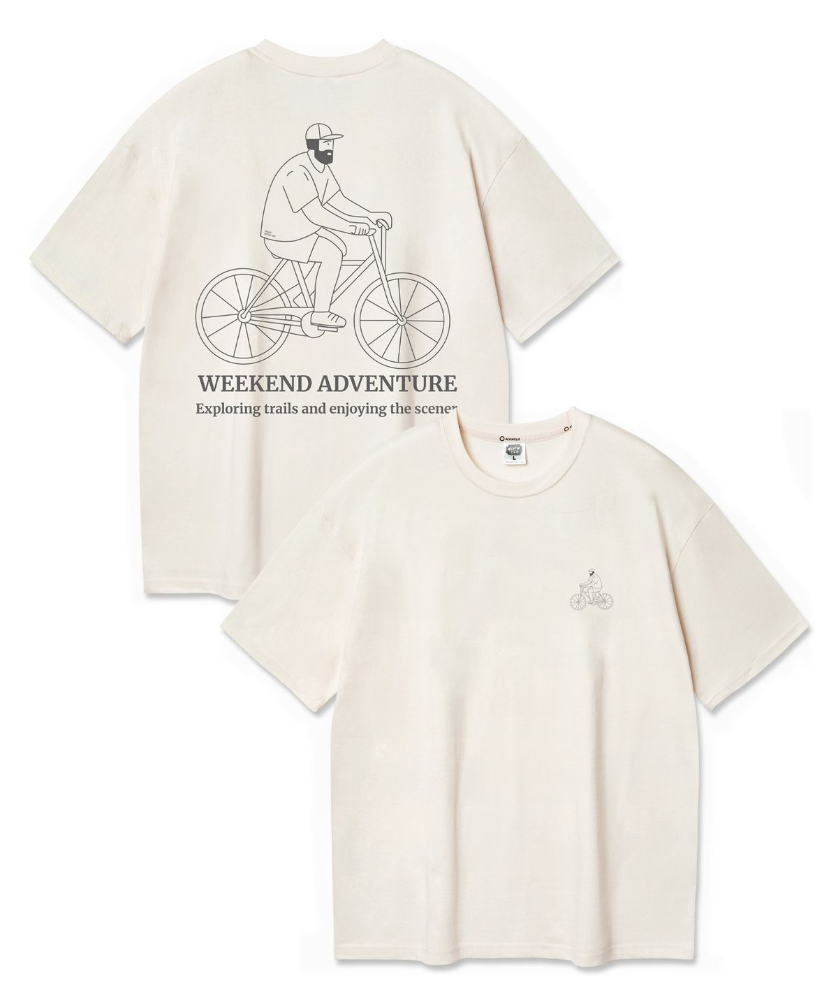 앨빈클로(ALVINCLO) WEEKEND 바이시클 반팔티셔츠 AST3617 (3COLOR)