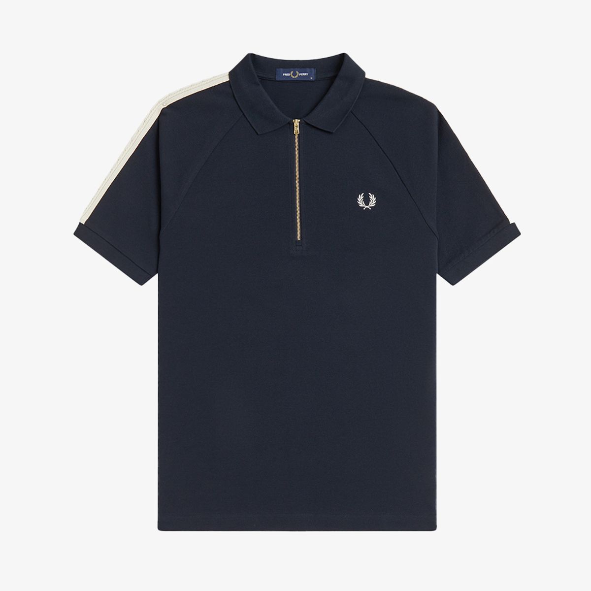 프레드페리(FRED PERRY) [Sharp] 케이블 테잎 폴로 셔츠 - 네이비 AFPM2612450-608