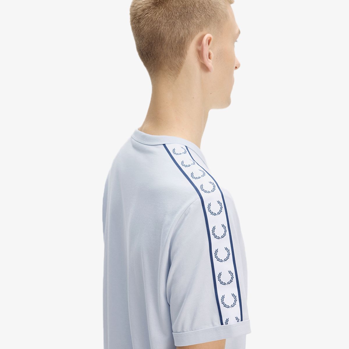 프레드페리(FRED PERRY) [Sport] 테잎 링어 티셔츠 - 더스키 블루 AFPM2614620-28A
