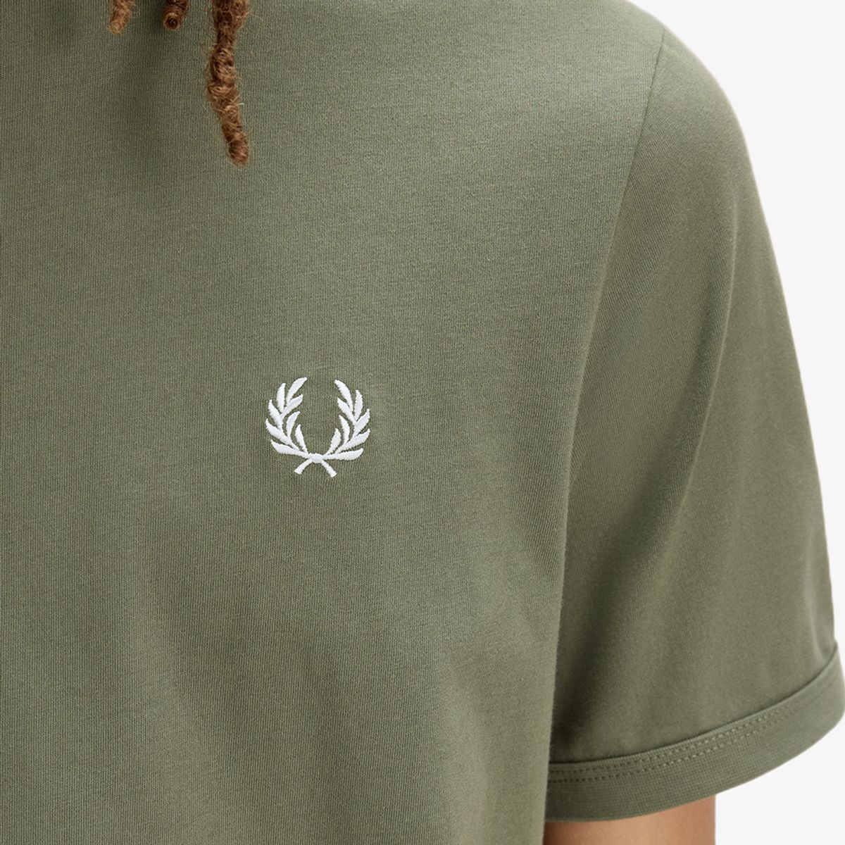 프레드페리(FRED PERRY) [Sport] 링어 티셔츠 - 로렐리스 그린 AFPM2613519-W19