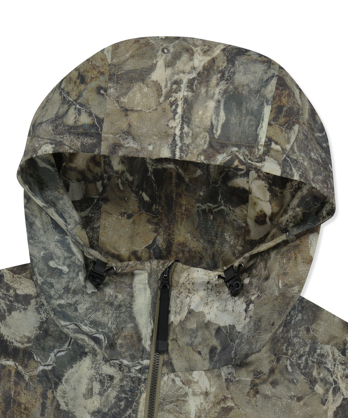 브라운브레스(BROWNBREATH) EARTH PATTERN WINDBREAKER JACKET - BEIGE