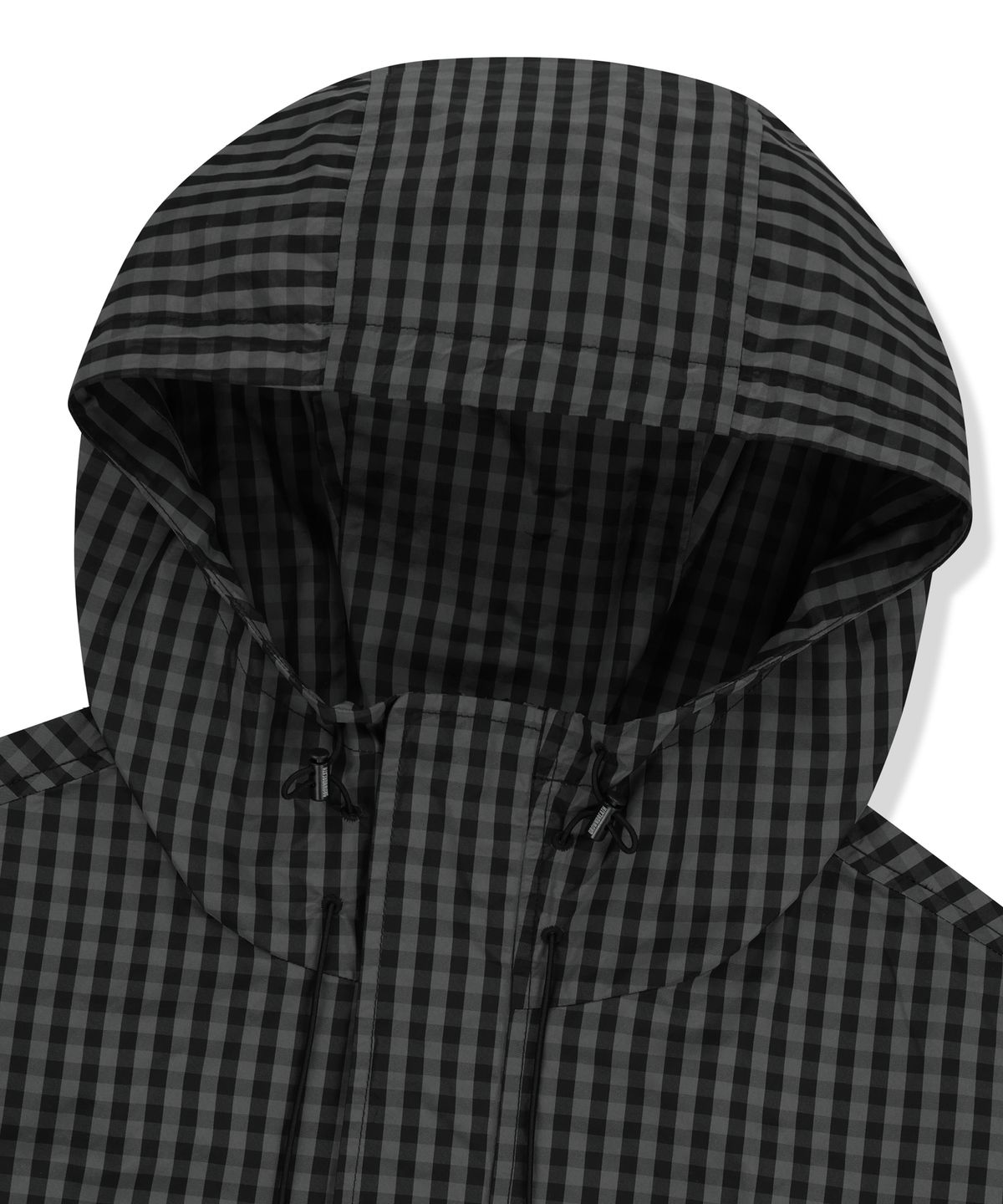 브라운브레스(BROWNBREATH) CHECK WINDBREAKER JACKET - BLACK
