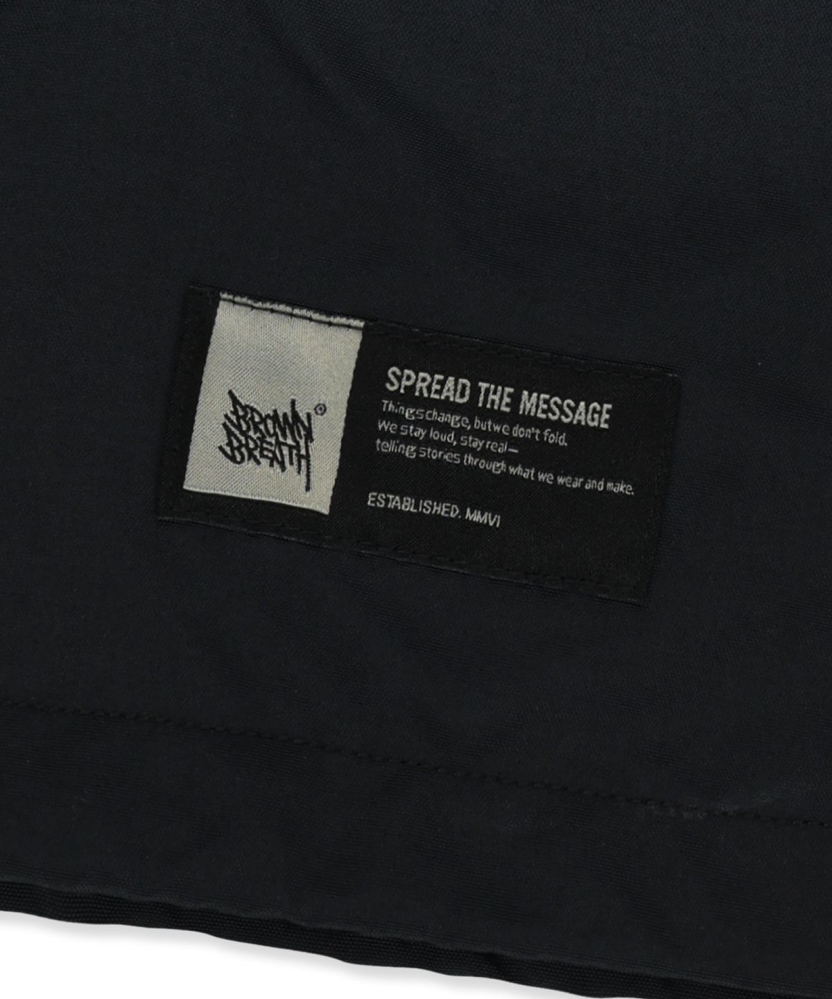브라운브레스(BROWNBREATH) STEPDYED WINDBREAKER JACKET - BLACK