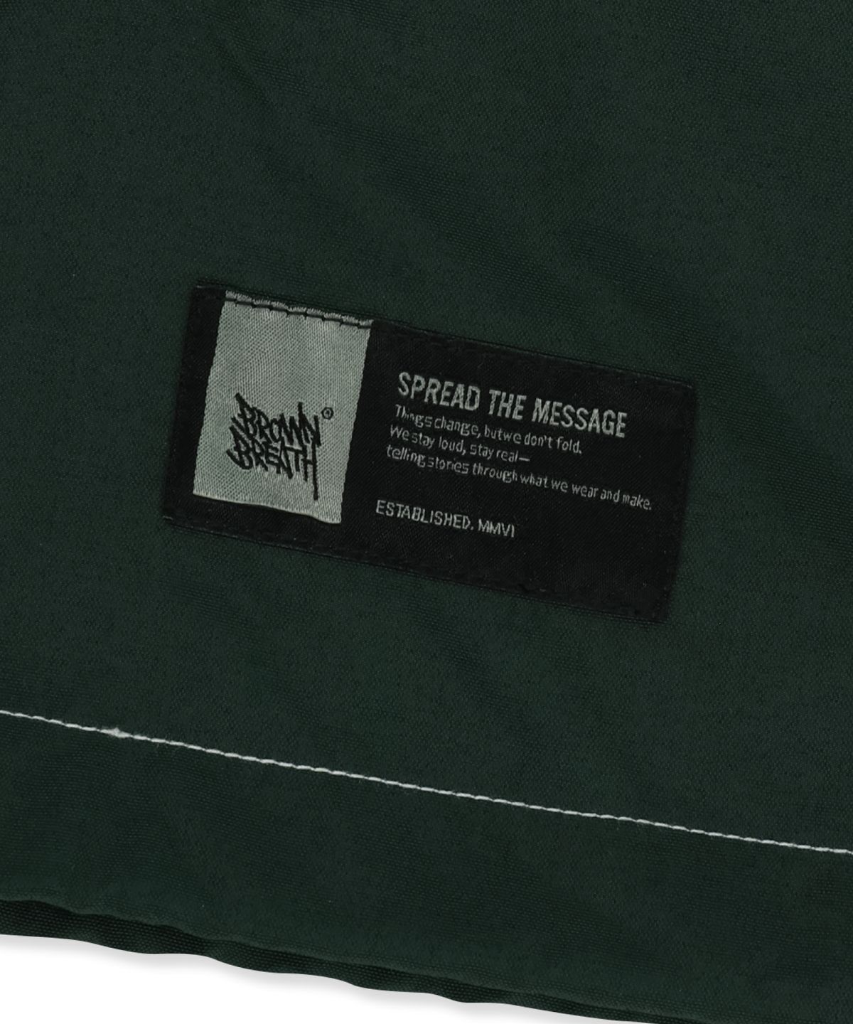 브라운브레스(BROWNBREATH) STEPDYED WINDBREAKER JACKET - GREEN