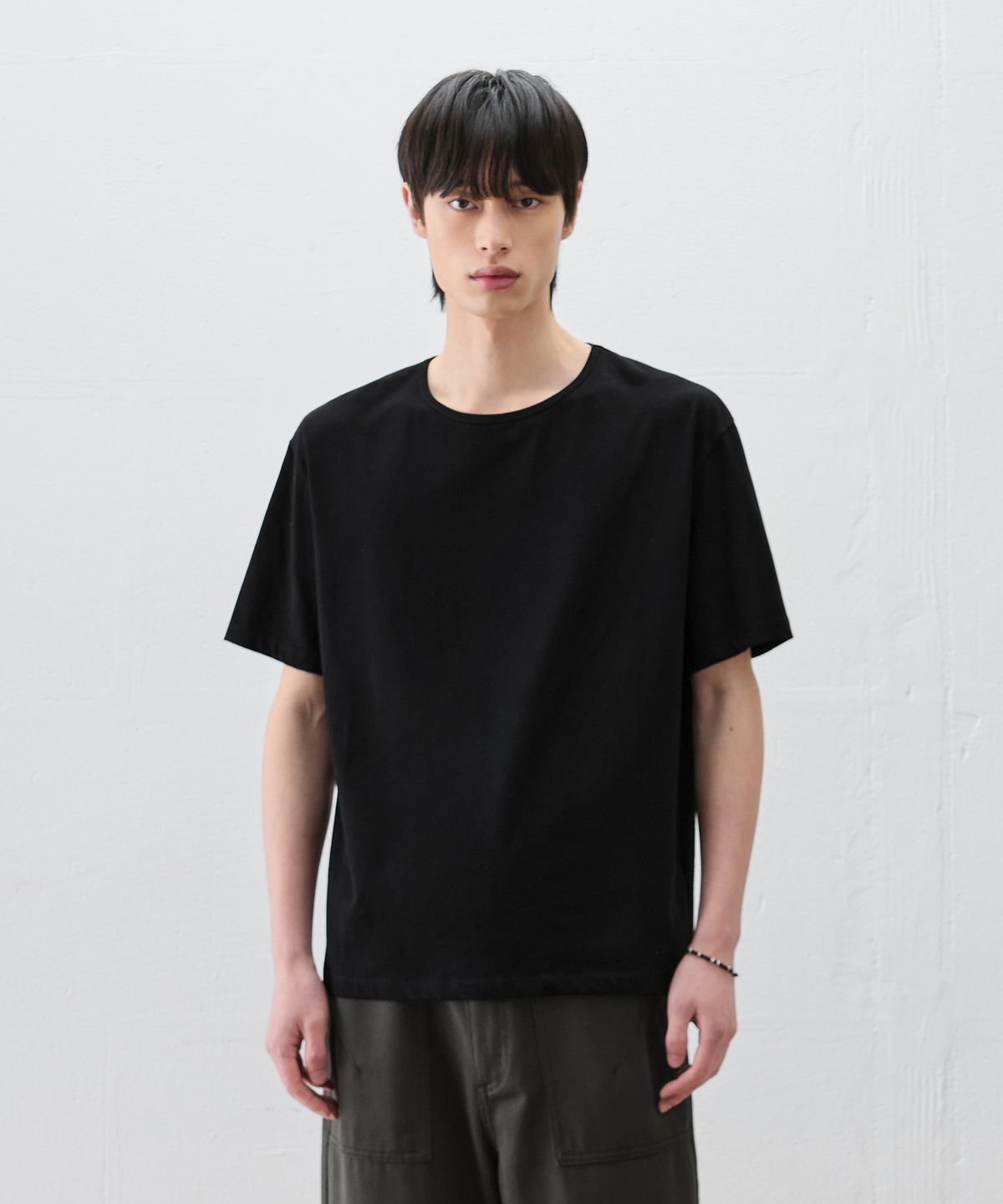 드로우핏(DRAW FIT) 미니멀 크루넥 하프 티셔츠 [3color]