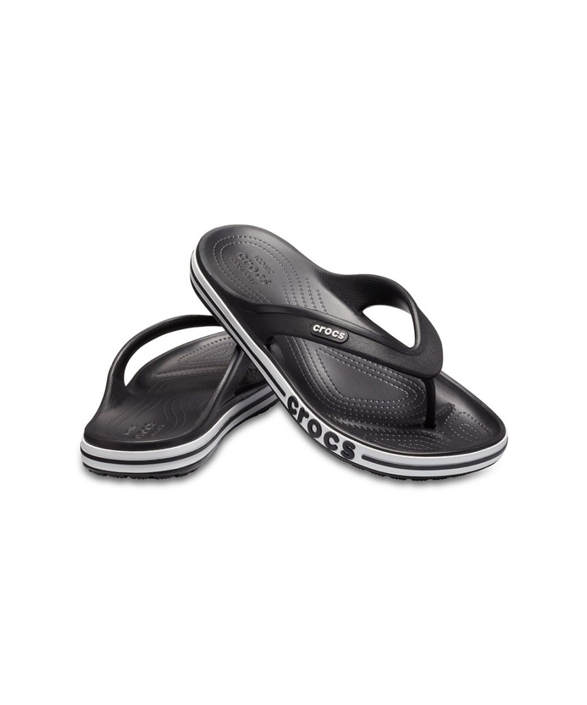 크록스(CROCS) 성인 바야밴드 플립 BKW (26SUFP205393)