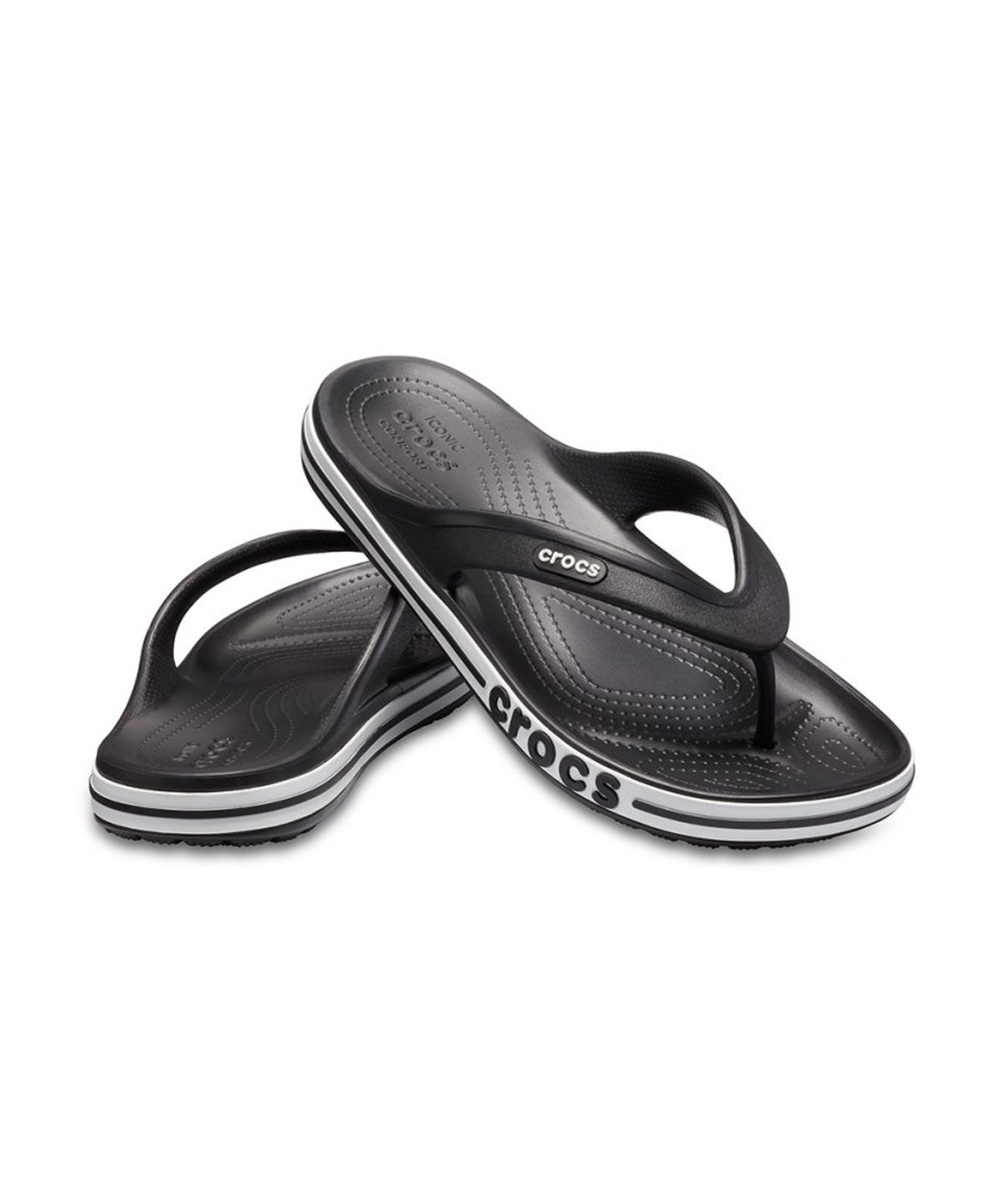 크록스(CROCS) 성인 바야밴드 플립 BKW (26SUFP205393)